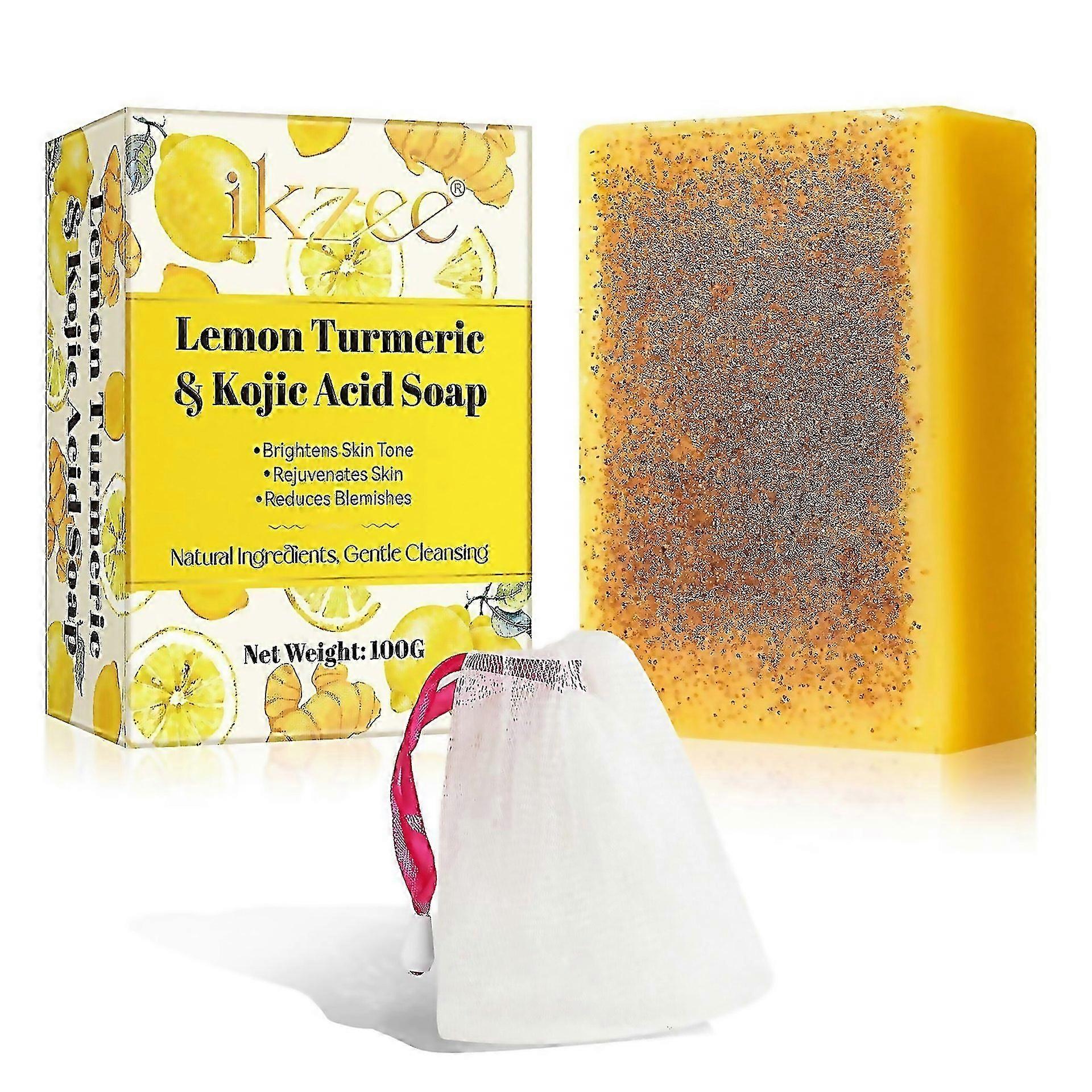 For Lemon Turmeric Kojic Acid Soap Barcleansing Handmade Turmeric Soap For Hyperpigmentationturmeric