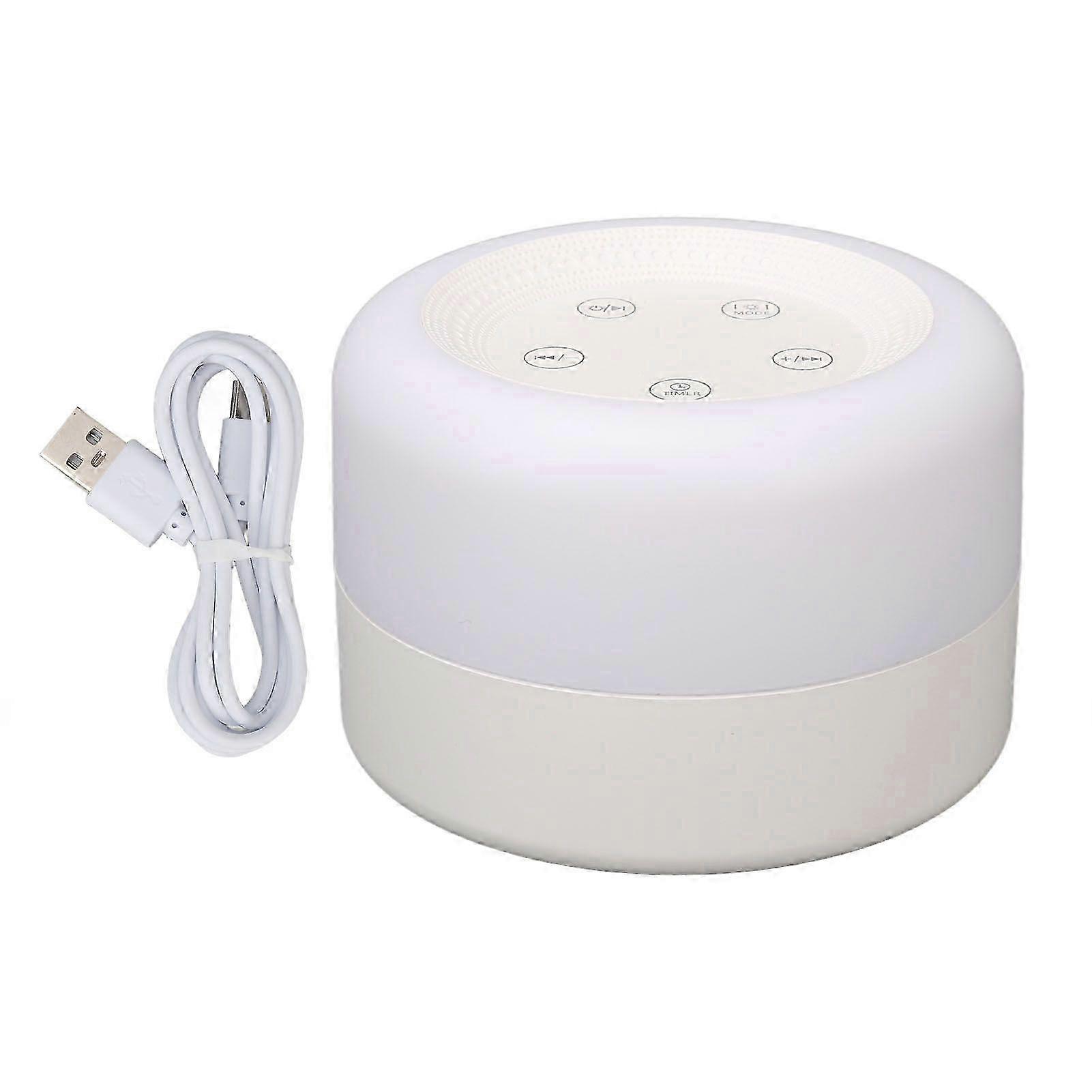 White Noise Device Colorful Light Various Music USB Rechargeable Promote Sleep Sound Machine
