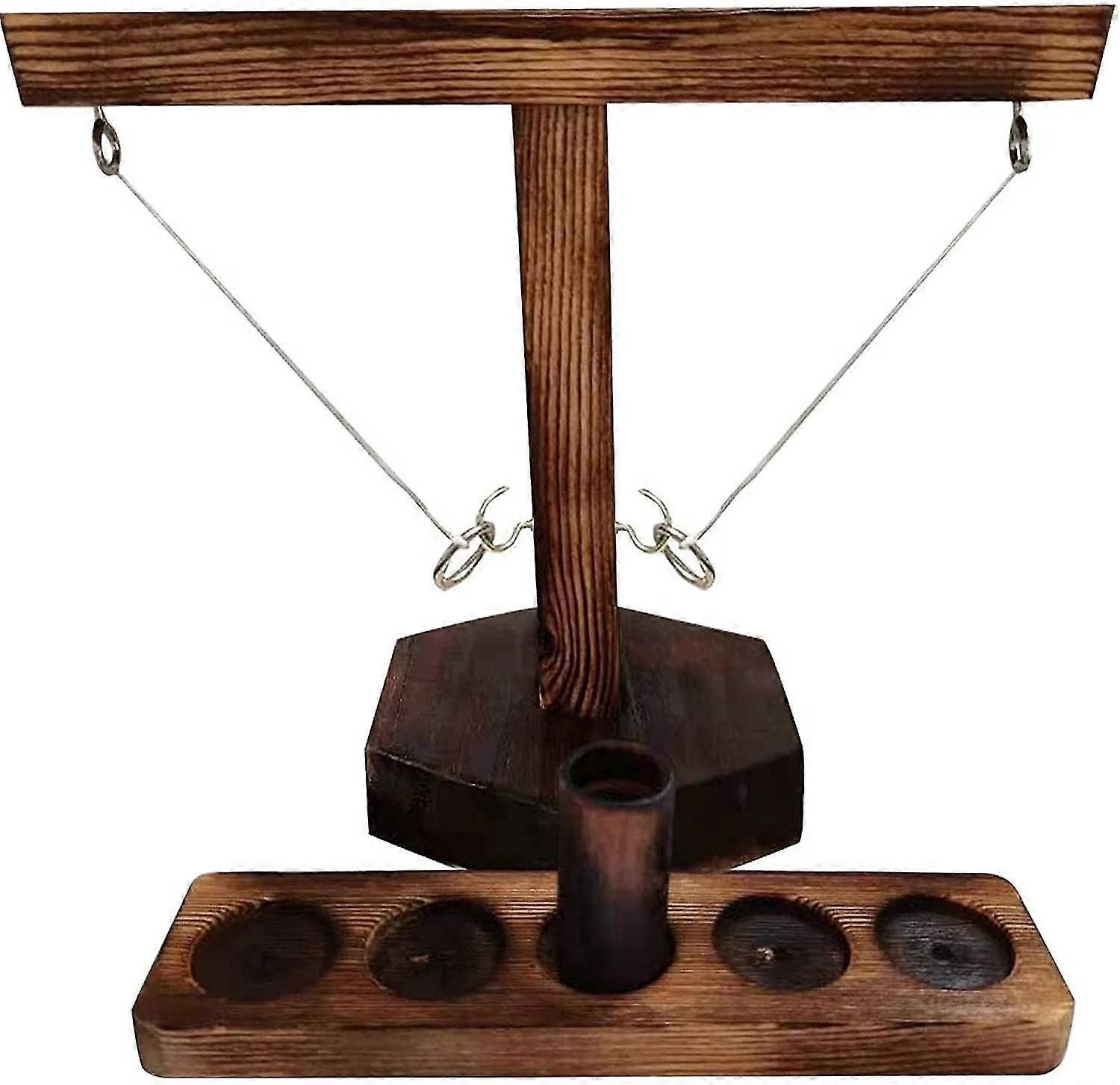 Hooks Ring Toss Game with Shot Ladder Bundle 339 25-26