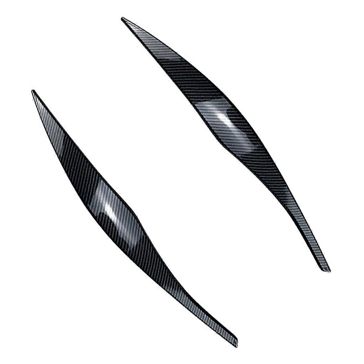 Car Headlights Eyebrows, Headlight Eyebrow Trim Compatible for 3-Series E90 E91 320I 330I 2005-2012