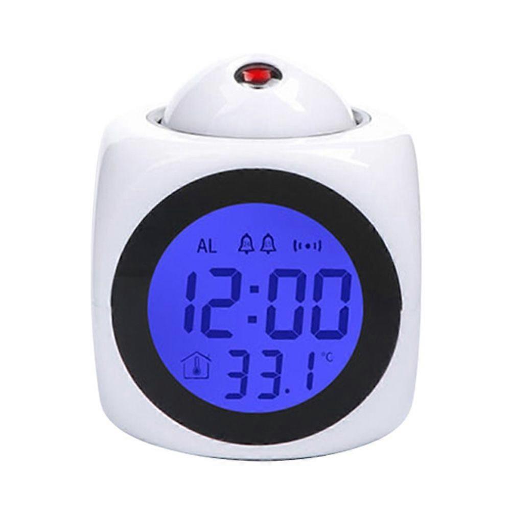 Multifunctional Projection Alarm Clock With Led Voice Talking Function Digital Alarm Clock