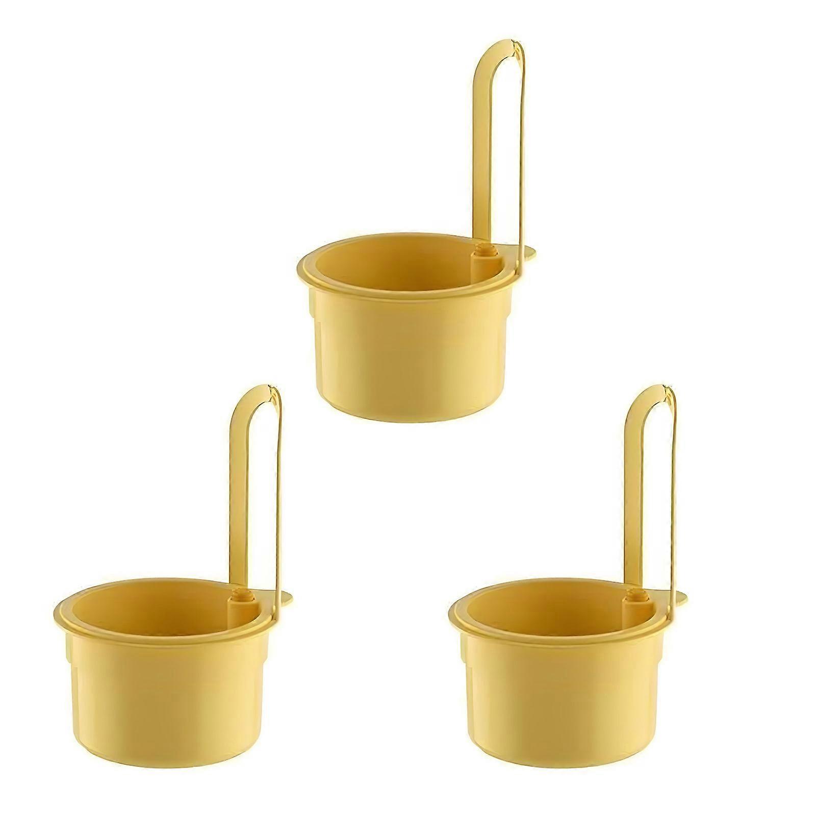 Double Layer Sink Strainer Basket Hanging Kitchens Sink Strainer Basket Drain Shelf for Efficient Food Scraps Filtering  Yellow