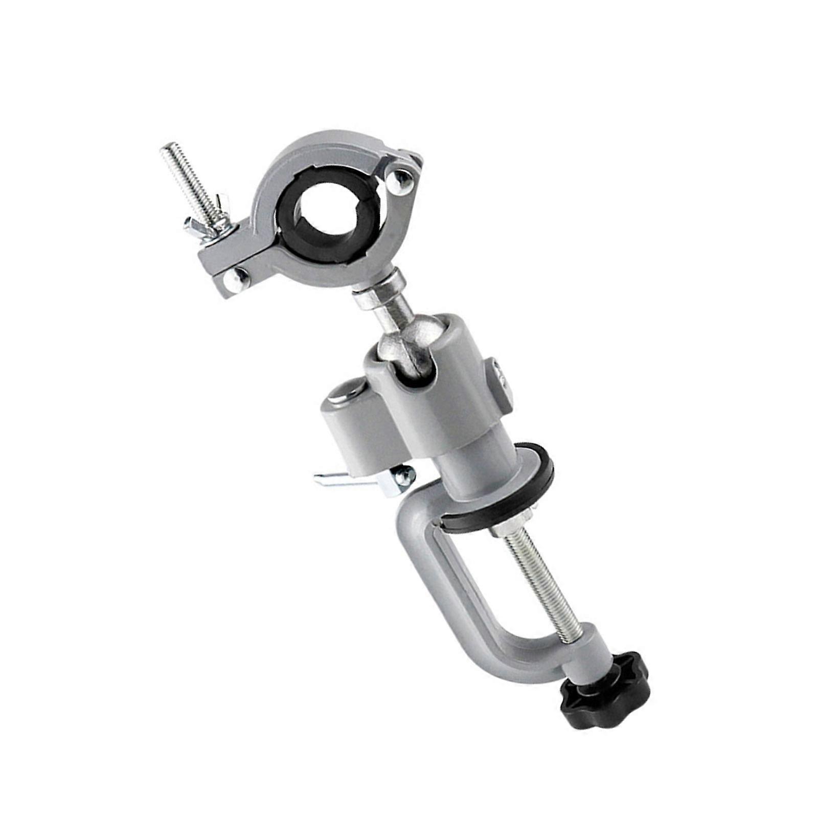Mini morsa de mesa multifuncional 2 em 1 em alumínio com rotação de 360 graus, grampos universais e acessórios para esmerilhadeira, multicolorida.