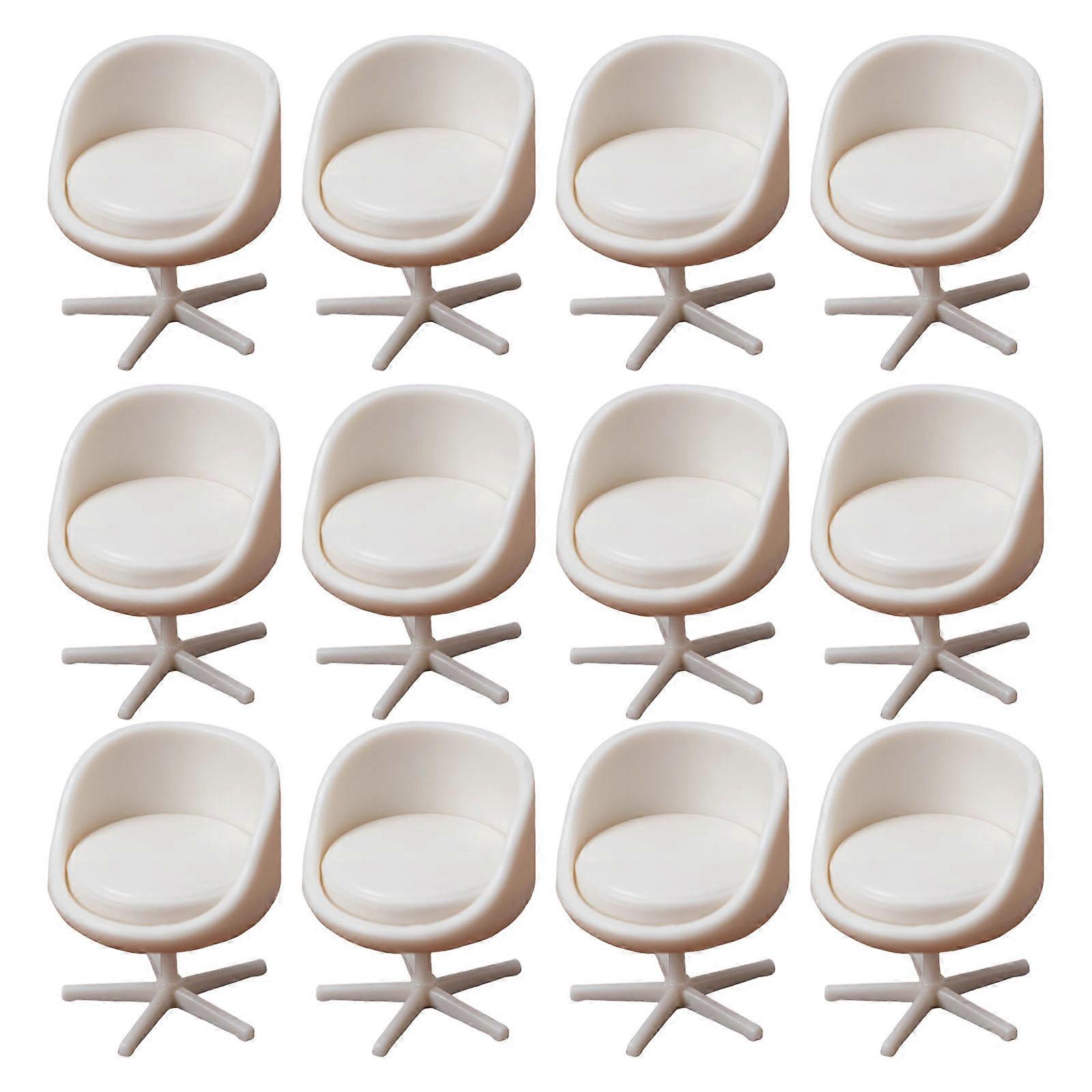 Small Decorative Chairs for 1:25 Scale Model Building Reliable Mini Furniture for DIY Enthusiasts Multicolor