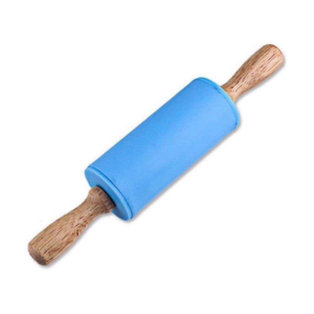 VOSS Wooden Baking Kid Kitchen Rolling Handle Tool Rollers Pin Silicone Cooking Kitchen，Dining Bar
