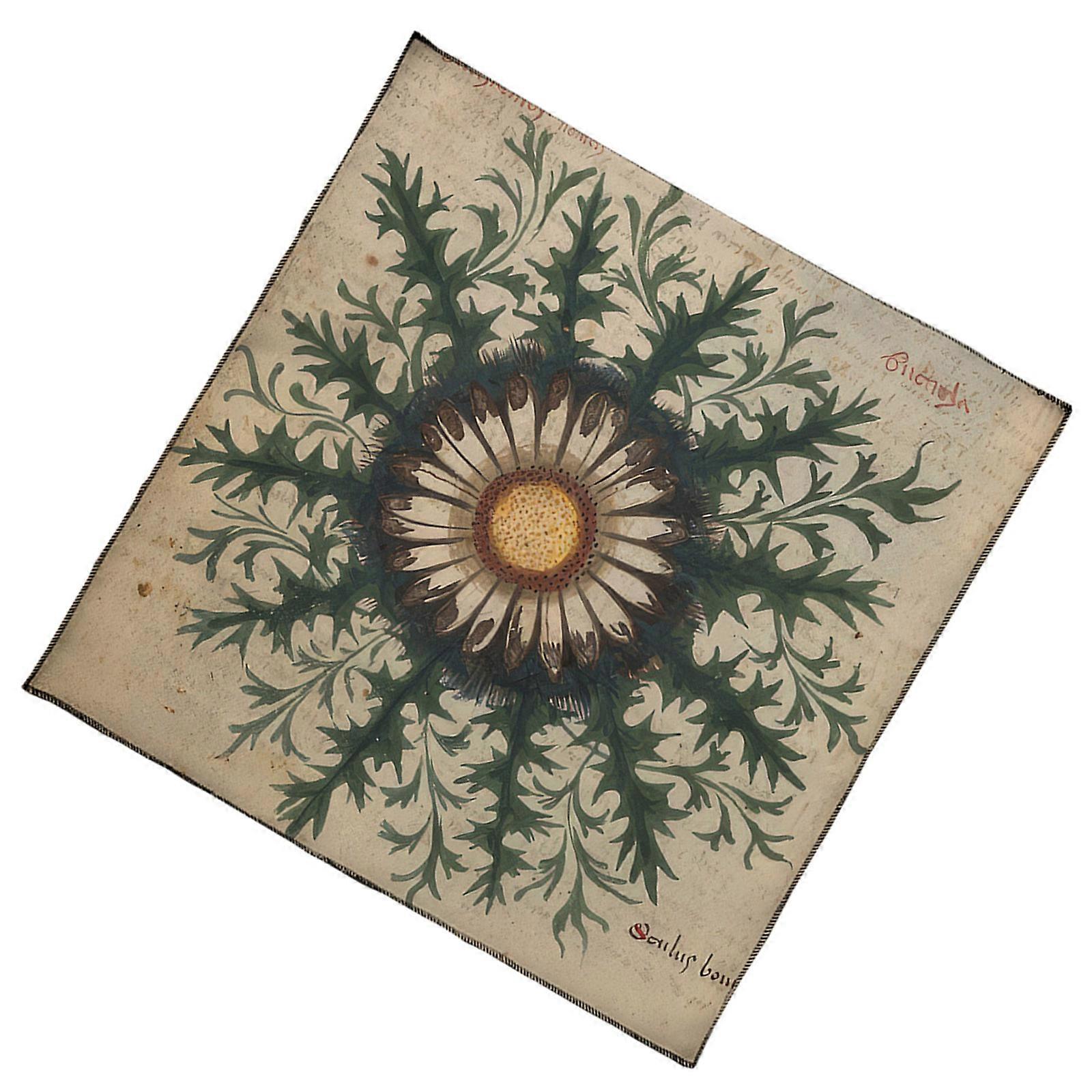 Flower Pattern Astrology Tablecloth Tarots Divinations Tablecloth Altars Cloth Divinations Board Game Accessories  75x75cm