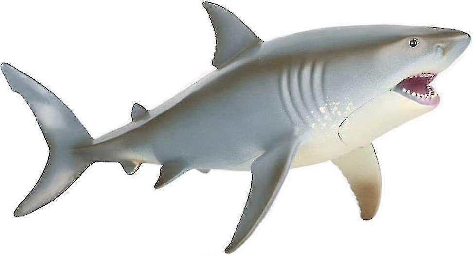 Ρεαλιστικό μεγάλο λευκό ειδώλιο παιχνιδιών καρχαρία για το ζωικό πρότυπο του ωκεανού παιδιών