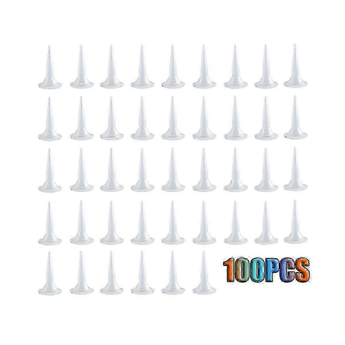 100 PCS Plastic Structure Caulking Nozzles Extender Caulk Nozzle Tip Tool for Caulk Nozzles Applica
