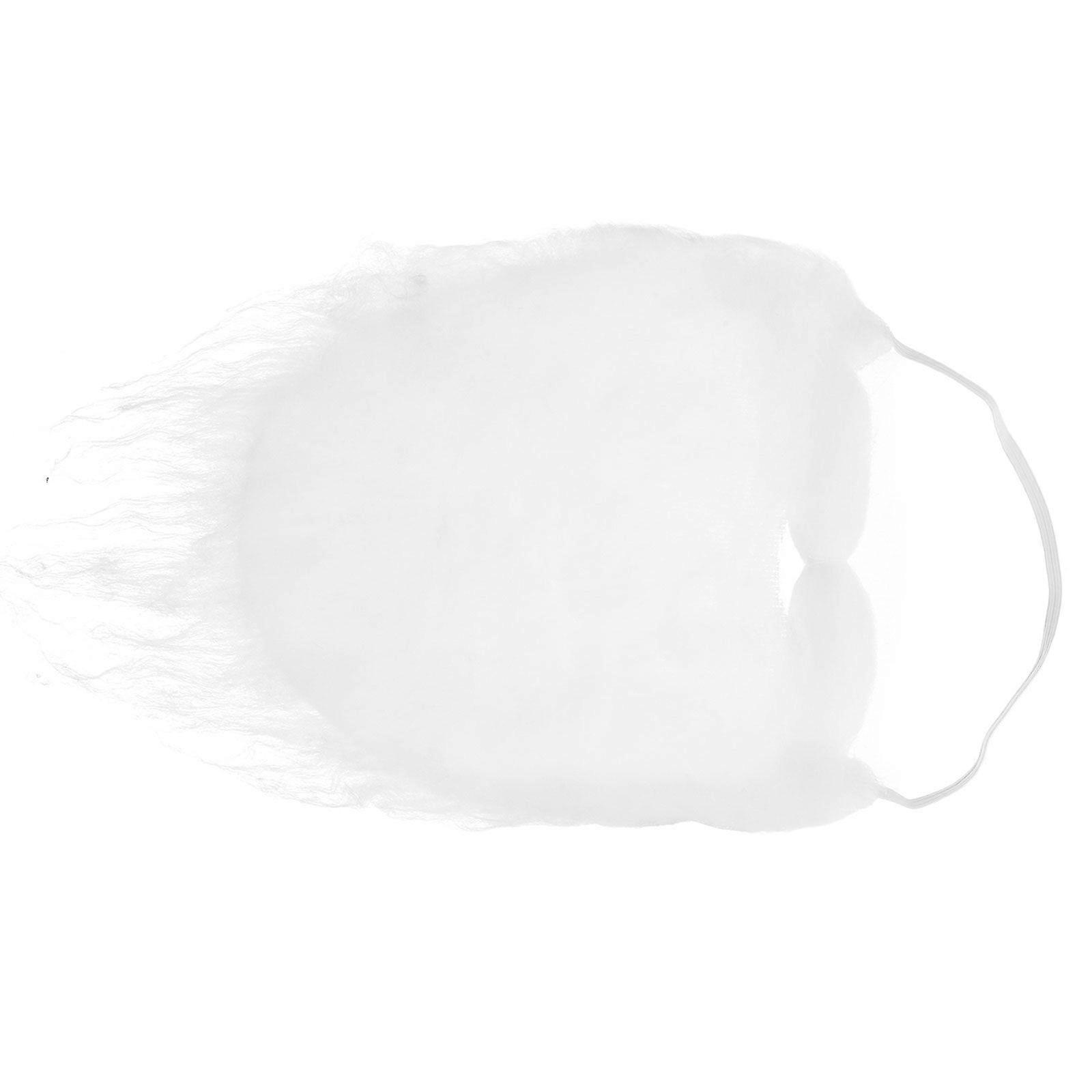 1pc Xmas Santa Claus Curly Wig and Beard for Christmas Performance Props Beard (White)