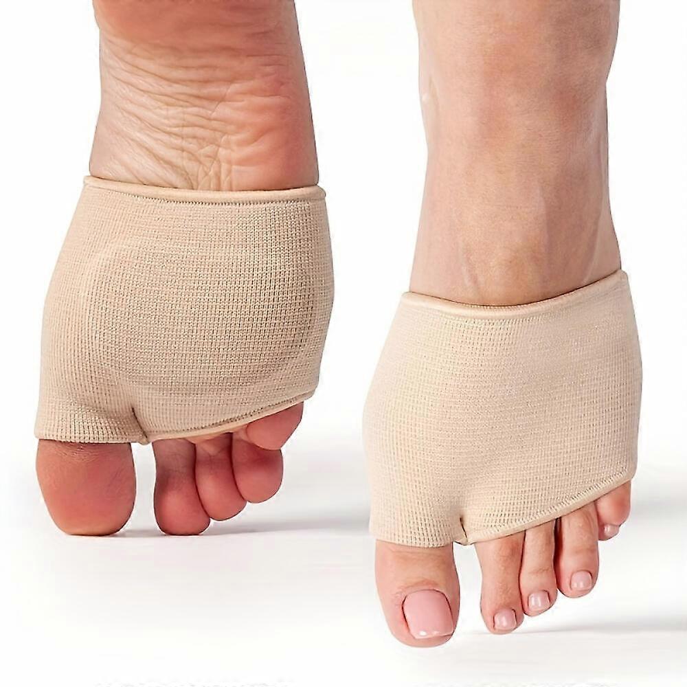 4-pack of soft metatarsal pads, unisex foot cushioning pads with arch support and shock absorption, suitable for walking and running.