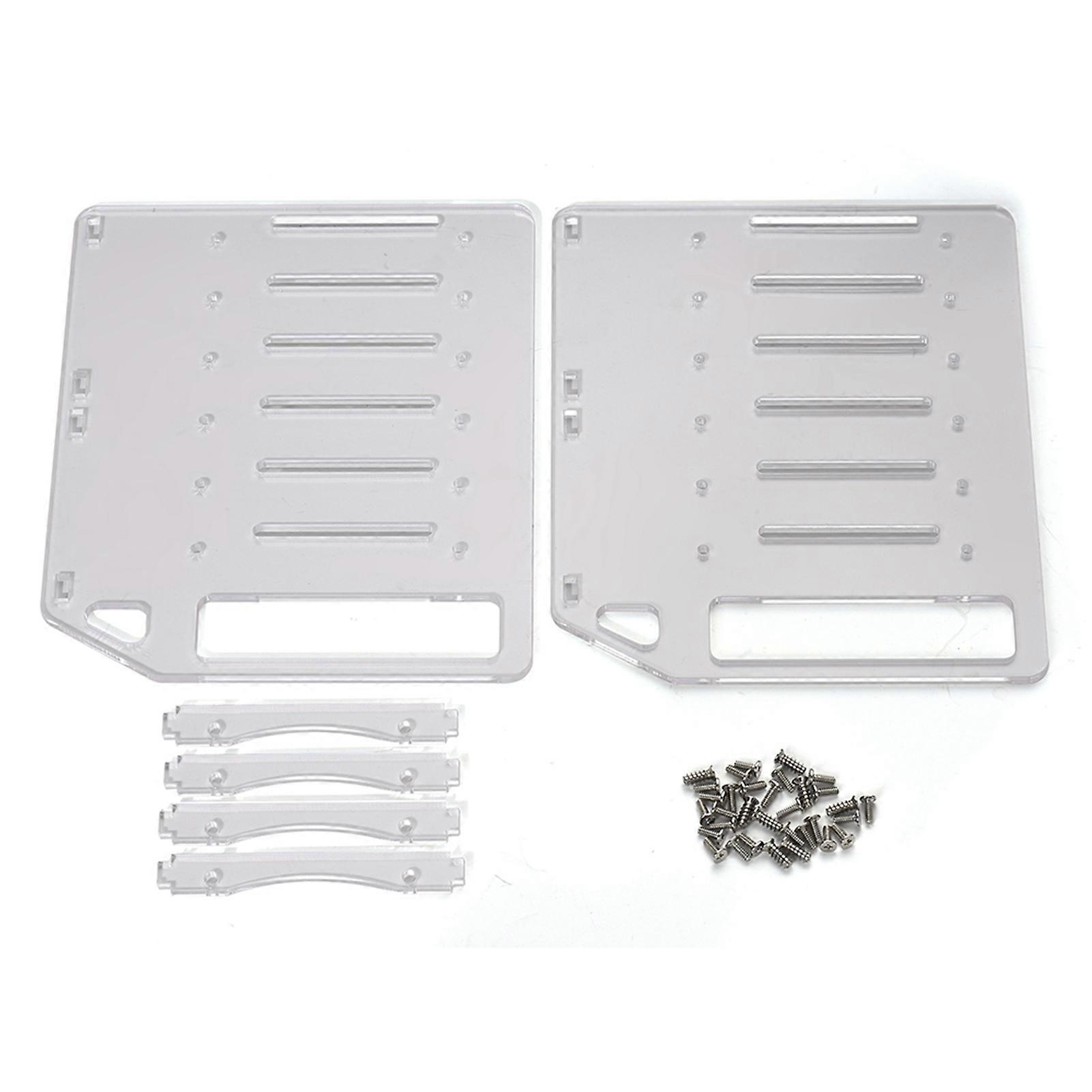 Hard Drive Rack Enclosure 4/6/8/10 Bay Acrylic Cooling Solution for 3.5" HDDs