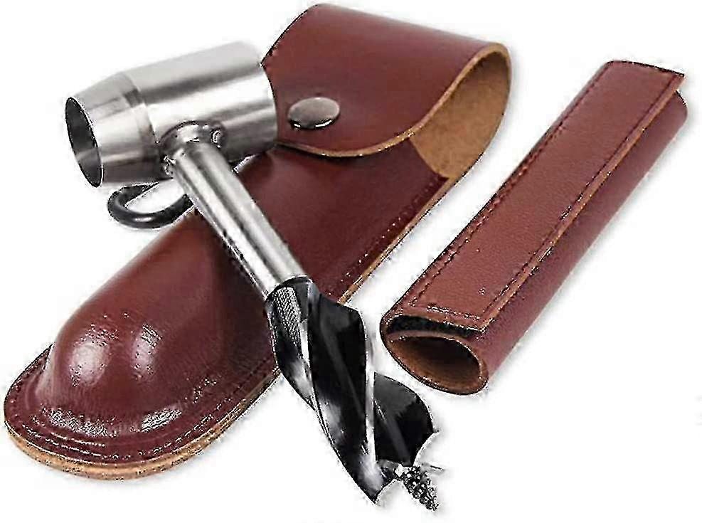 Hand Auger Wrench Survival Settlers Tool Wood Drill Peg Hole Maker Multitool