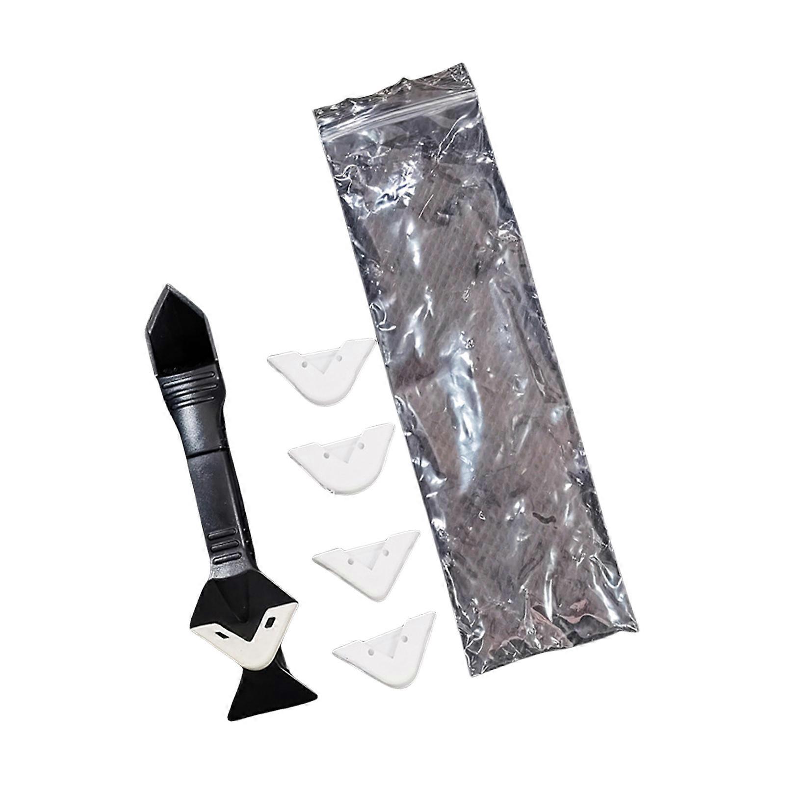 Ergonomic Silicone Scraper Kit with Multiple Head for Precise Caulking Grout Removal Glass Glues Angle Scraper Tool Multicolor