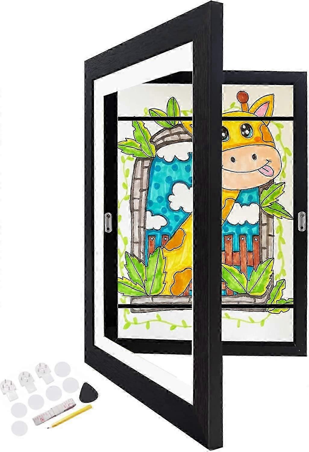 A4 Kids Art Frame Front Opening Changeable Kids Artwork Frames For Kids Drawings Storage Frames