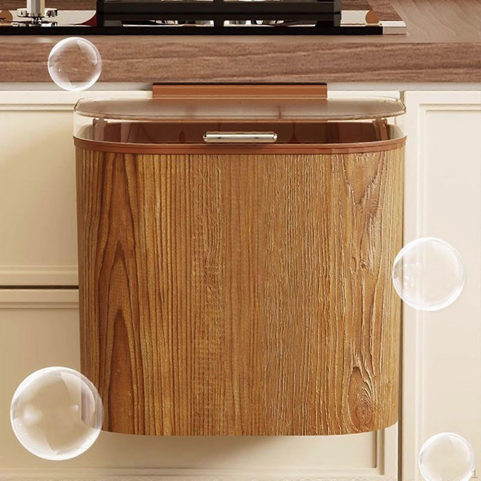 Hanging Kitchen Trash Can Cabinet Wastebasket Space Saving under Sink Compost Bin