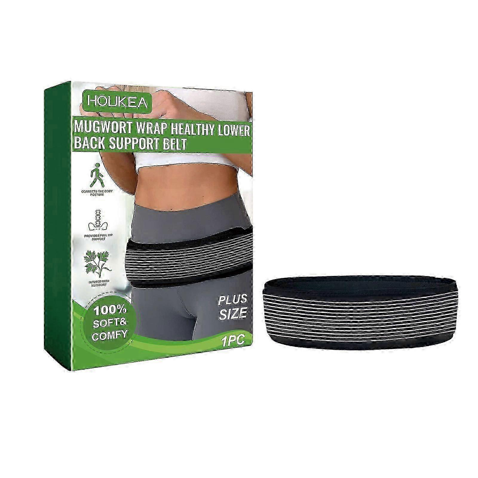 Houkea Lower Back Support Strap Adjustable Support Strap Relieves Lumbar Discomfort