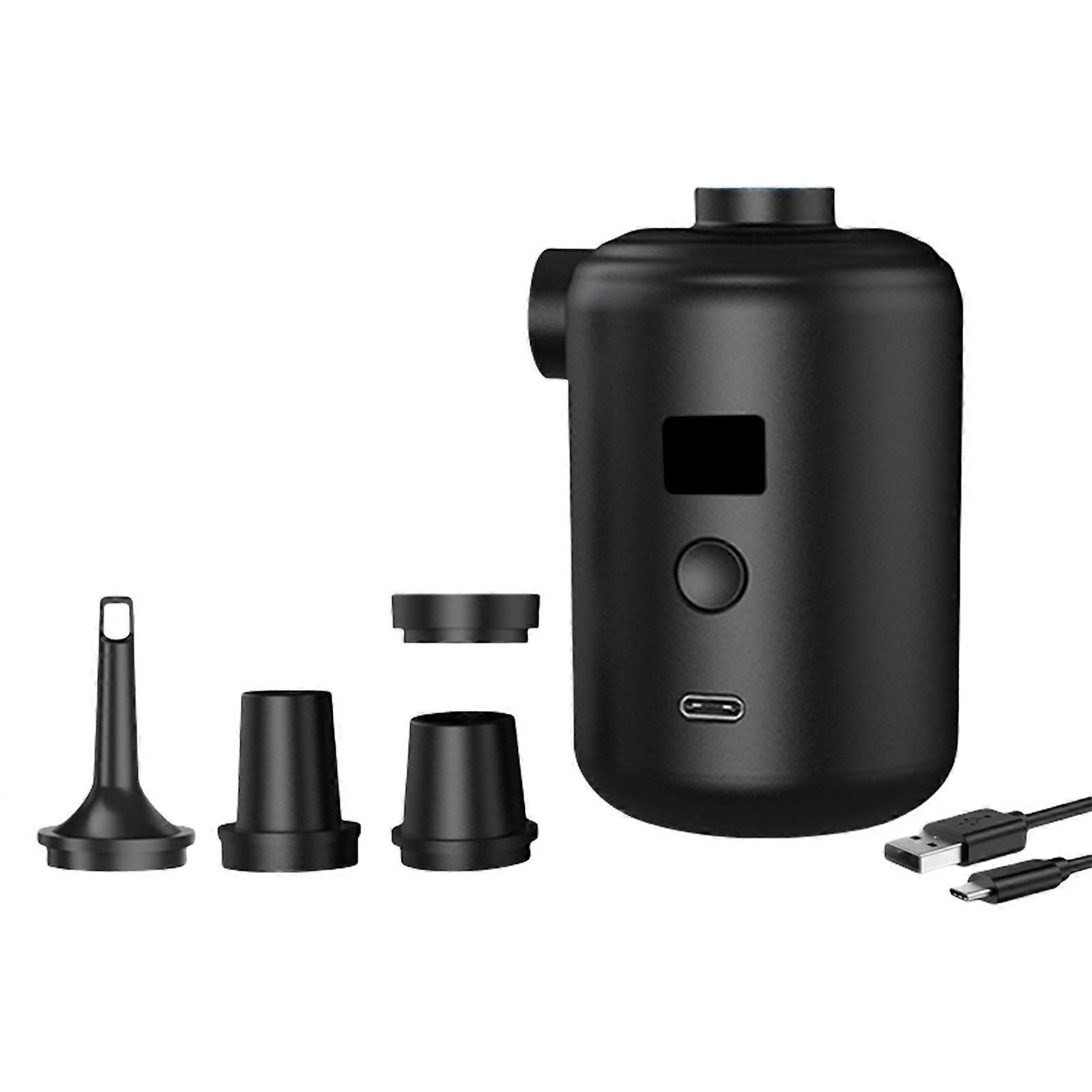 Multiple Nozzle Air Pumps 4 Adjustable Tip Rechargeable Battery Compacts For Pool Float Air Mattress Camping Essential Multicolor