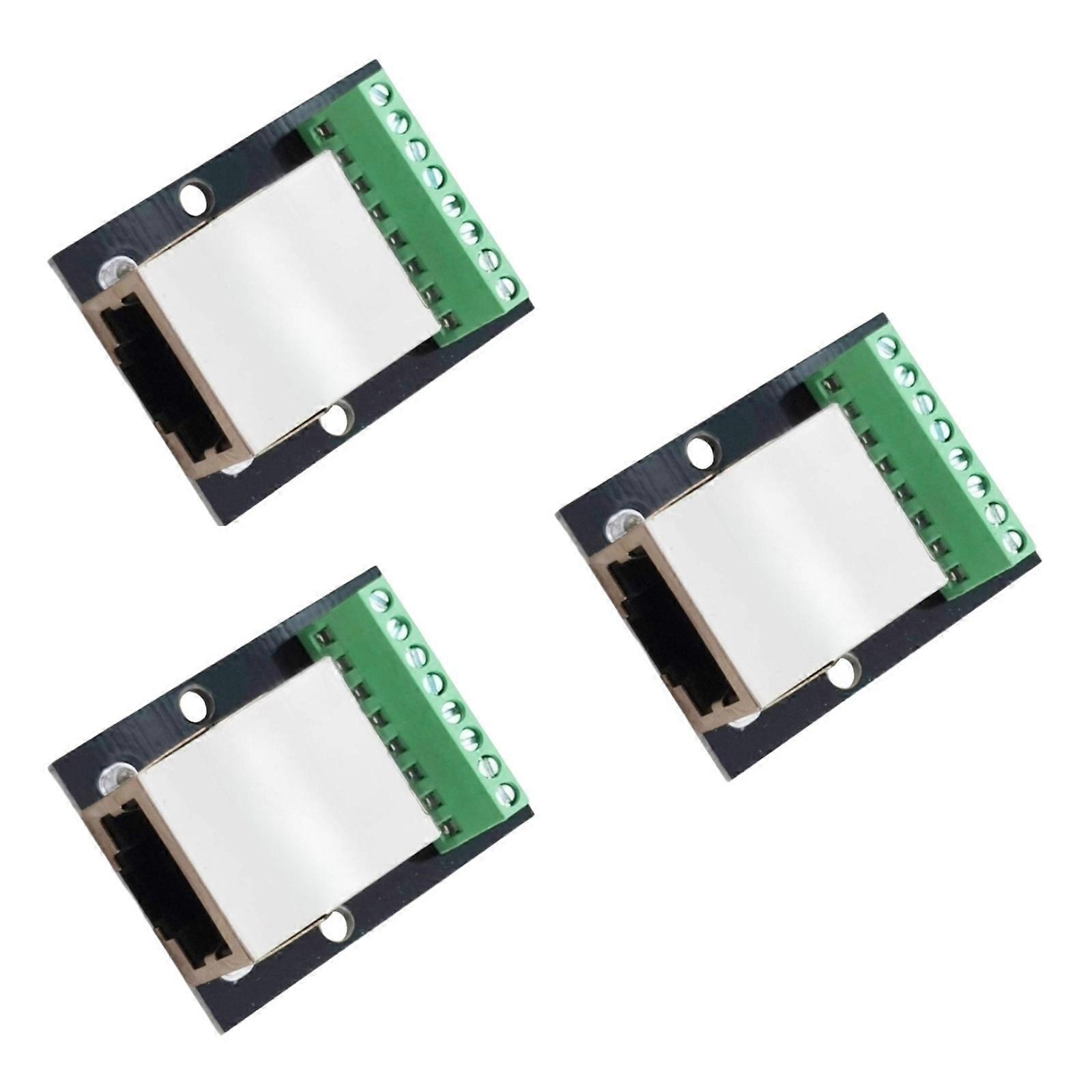 RJ45 Port Shielded Pitching Terminal Block 2.54mm Spacing 8Pin Screw Connector For Switching Application Multicolor