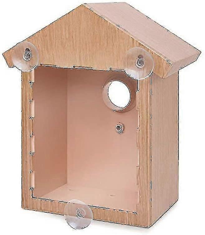 Wild Bird Watching Nesting Box Set Birdhouse Kit With Spy Window And One Way