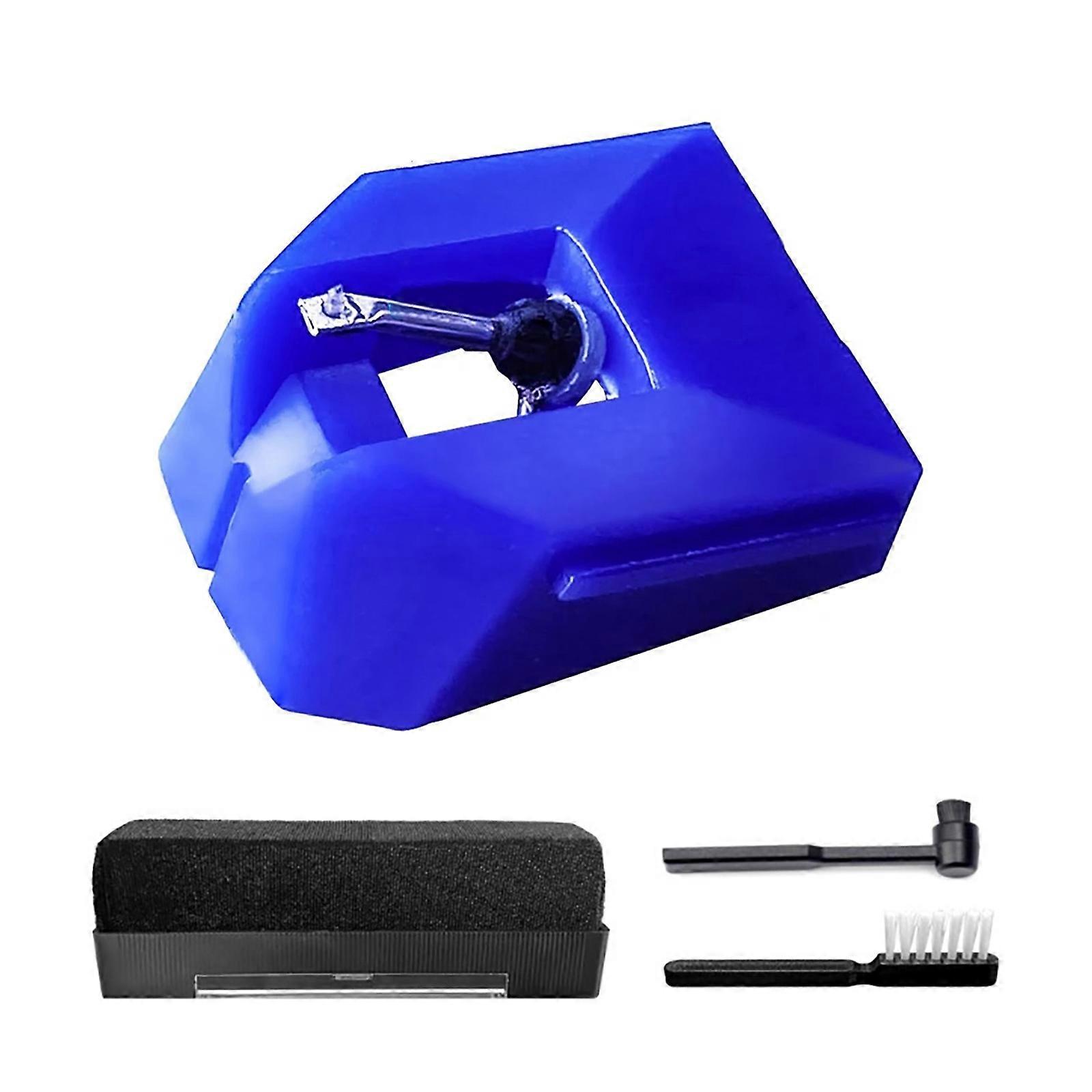 Turntable Styluses Needle Diamonds Needle with Brush Record Player Replacement Needle Plastic Texture Easy Installation Multicolor