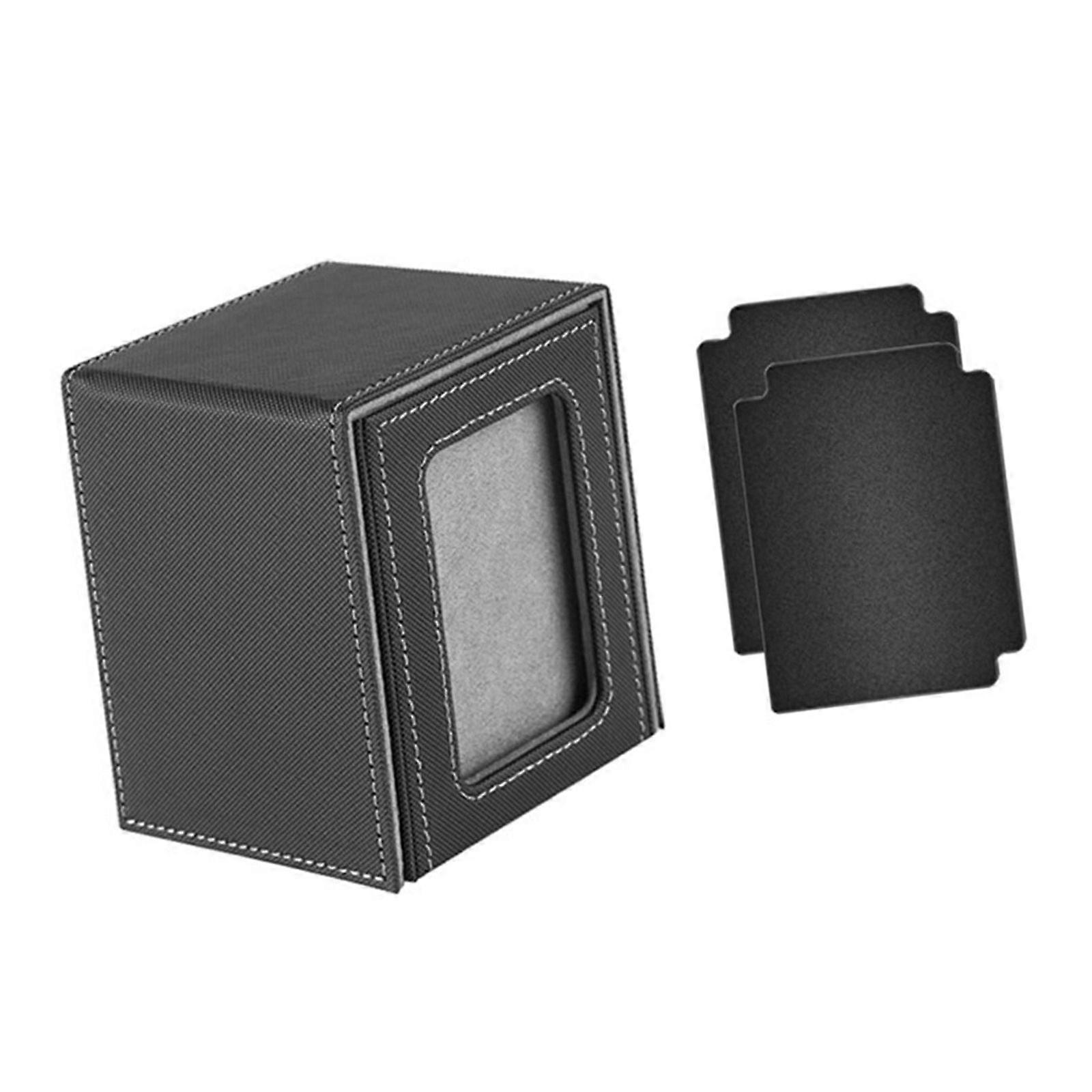 MultiPurpose Trading Card Display Case Durability Card Case With Magnetic Seal For Enhances Protections And Presentation  inner gray