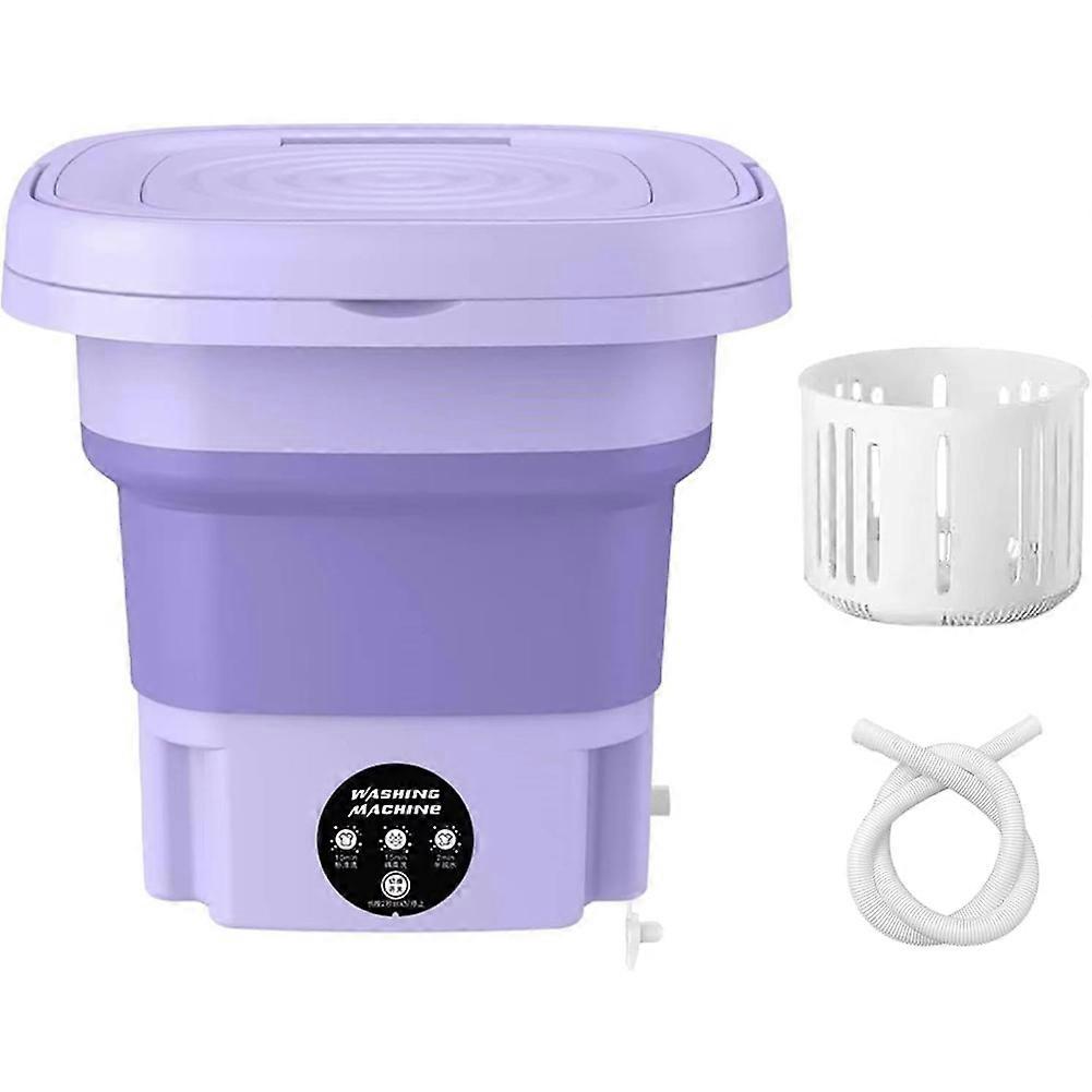 Portable Washing Machine, Mini Washer Deep Cleaning Half Automatic Washt, Foldable Washing Machine EU Plug