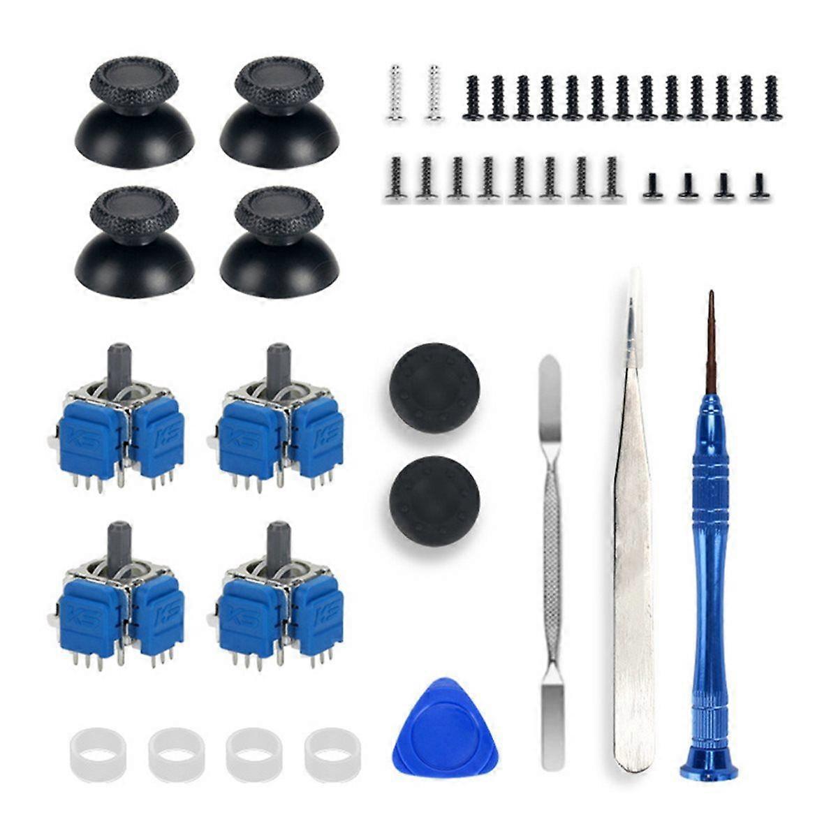 TMR Joystick with Joystick Caps for Controller Hall Effect Induction Joystick Potentiometer Repair