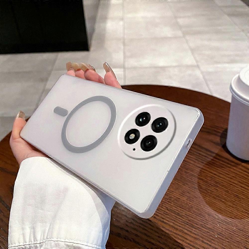 For OnePlus 13 Magnetic Case Compatible with MagSafe Frosted PC Phone Cover with Camera Lens Protect