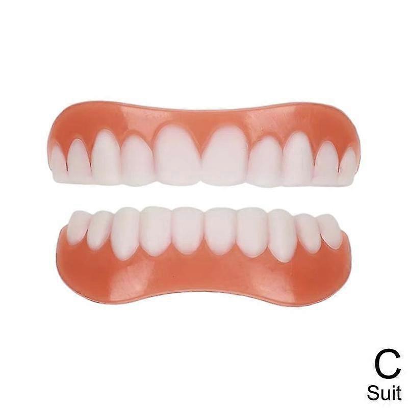 Instant Smile Teeth Whitening Kit Upper Lower Artificial Braces Easy Apply Confidence Boost