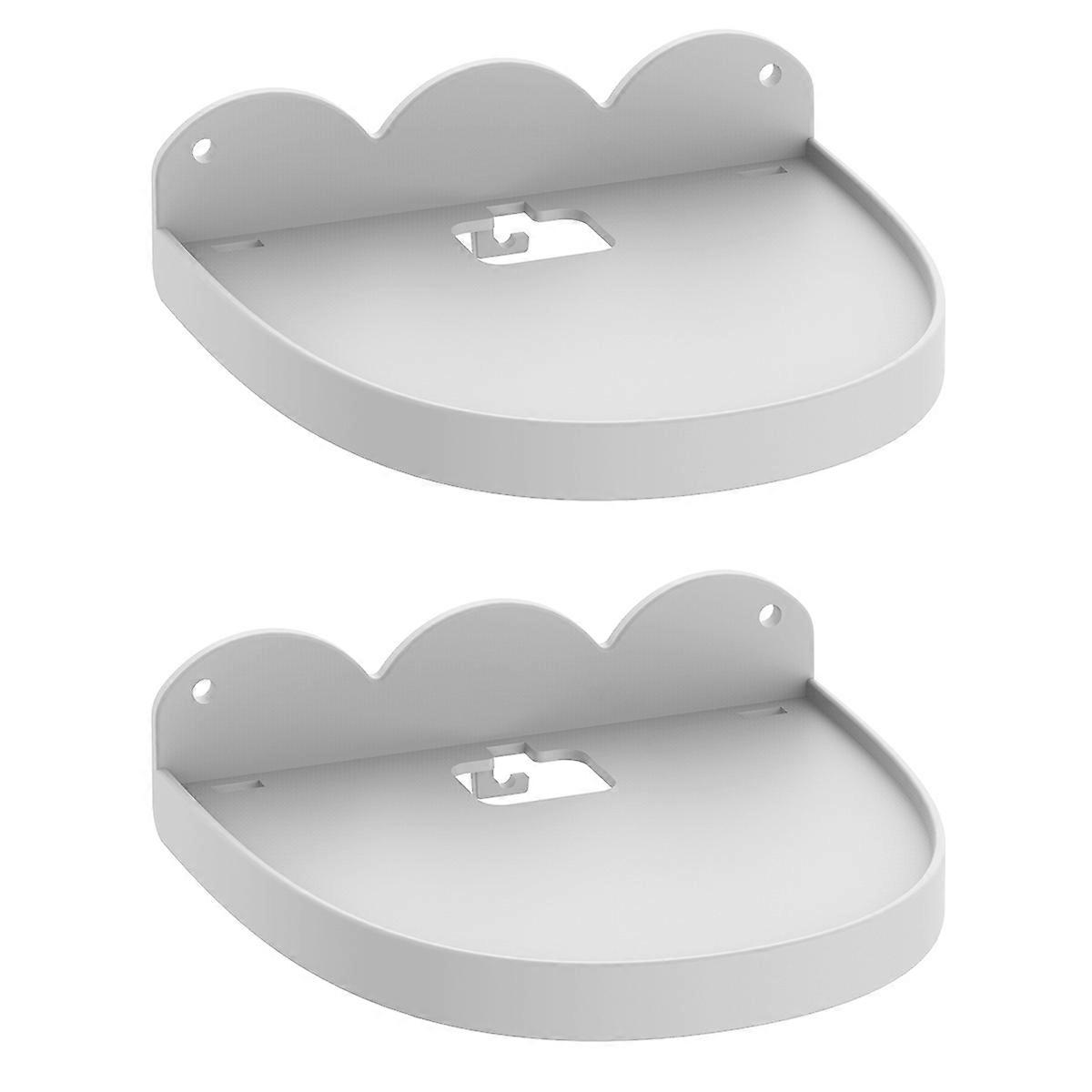 Speakers 2 Count Wire Winder Line Wall Storage Holder Audio Stand Multifunction White Abs