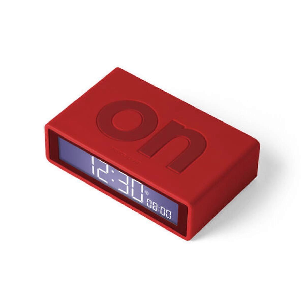 Lexon LR130 Flip Alarm Clock Wake Up LCD On Off Light Best Design Award Copper