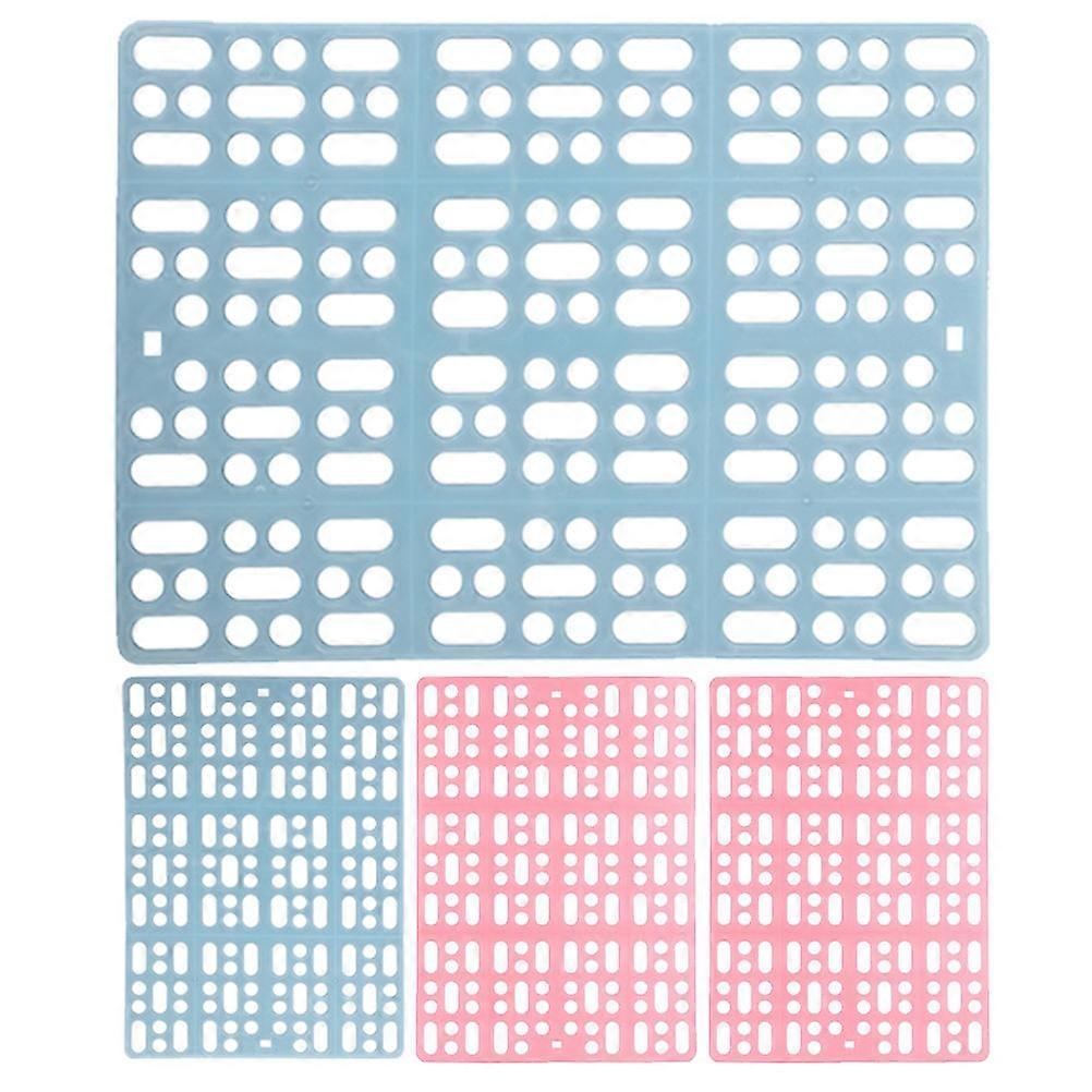 Plastic Rabbit Cage Mat for Foot Resting 4Pcs Assorted