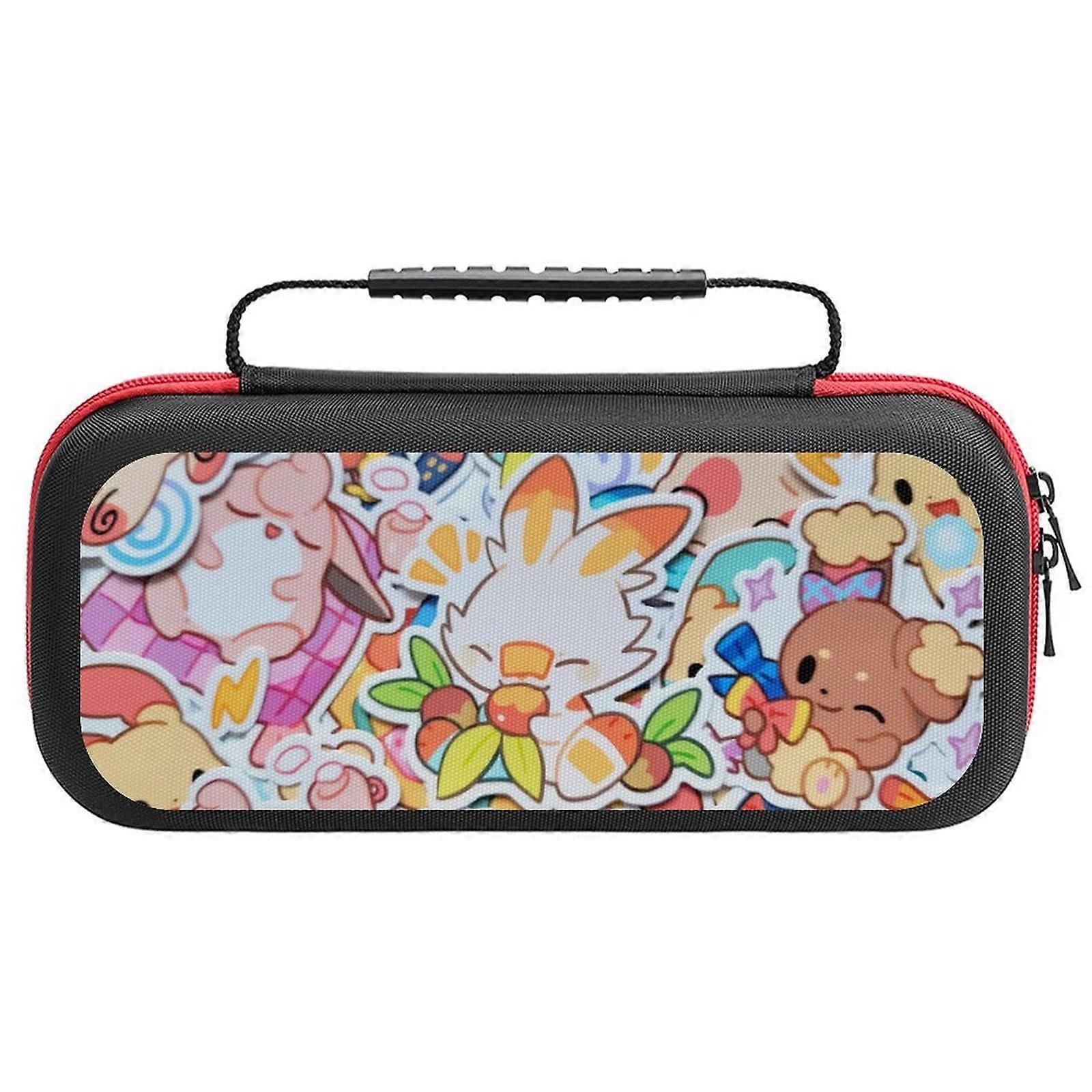 Scorbunny Carrying Case for compatible with Nintendo Switch Hard Shell Portable Travel Carry Case Game Storage Bag