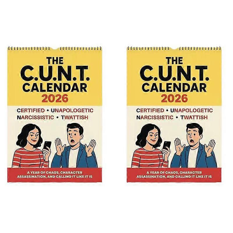 2026 Calendar The C.U.N.T. Pattern Calendar Annual Monthly Planning Calendar Creative Calendar Suitable For Bedroom And Study