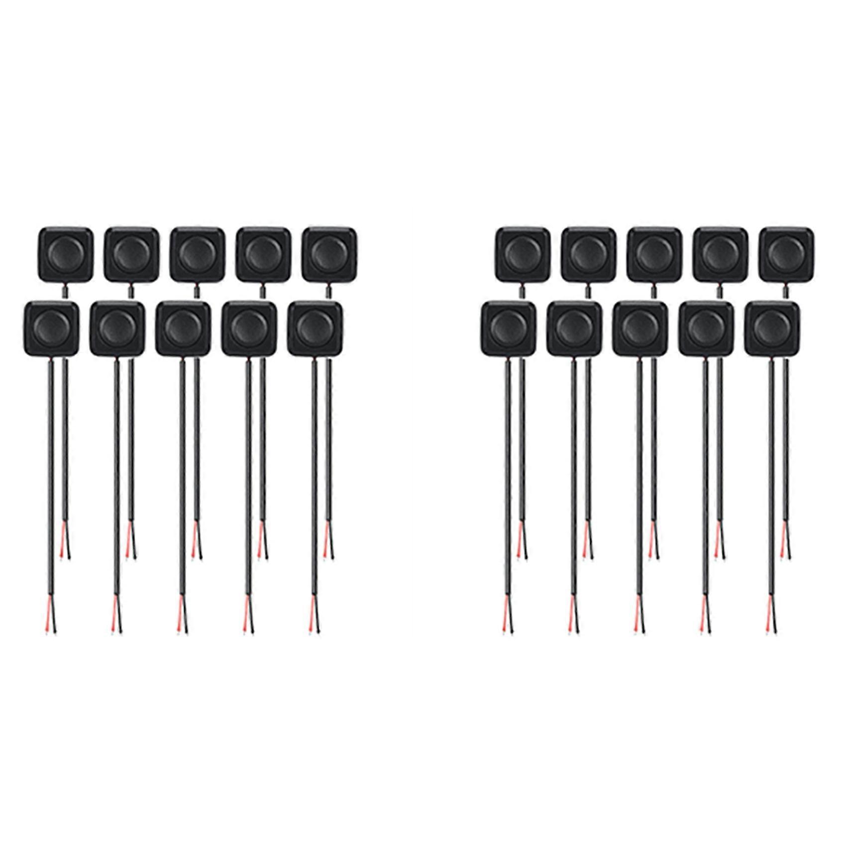 20Pcs 12V/24V Mini Momentary Push Button ON/Off Switch, Surface Mount, Easy Installation for Electronic Experiment