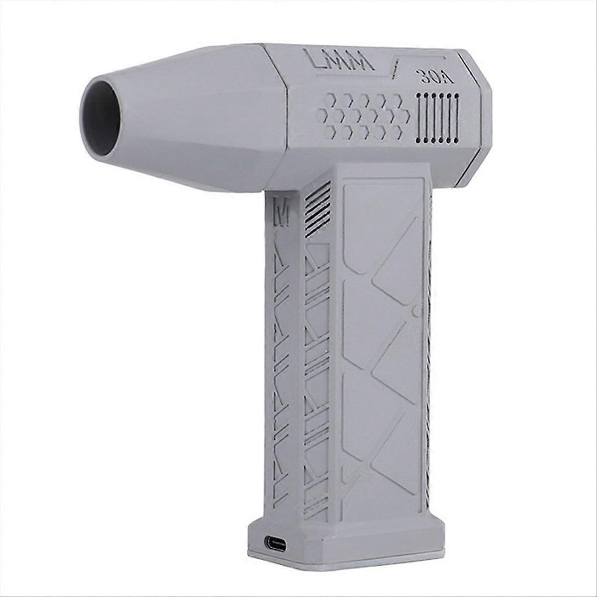 Violent Ventilator Højeffekt Børsteløs Motor Mini Luftstøvblæser Grå