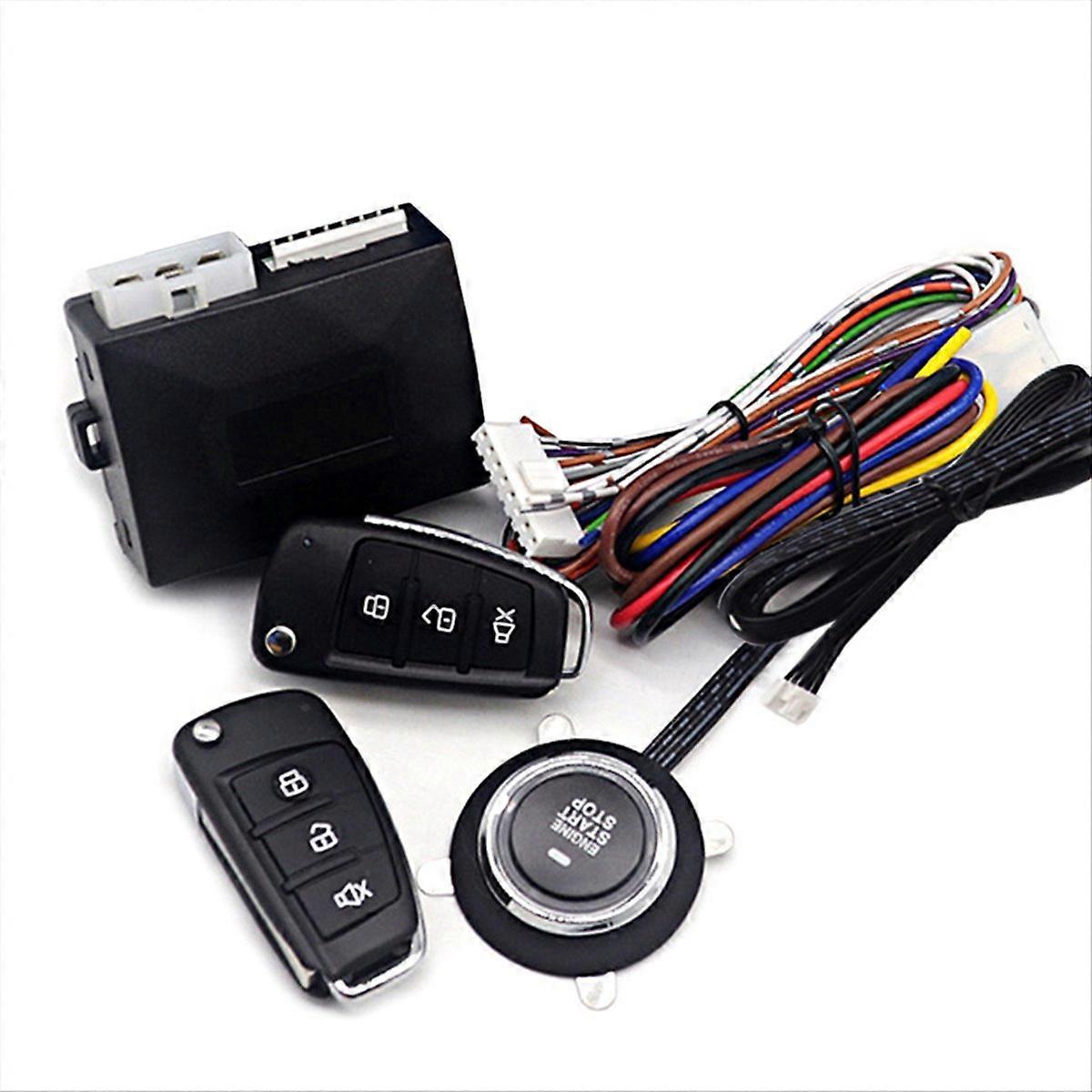 Universal Car Alarm with Autostart, with Stop Button for Cars Engines