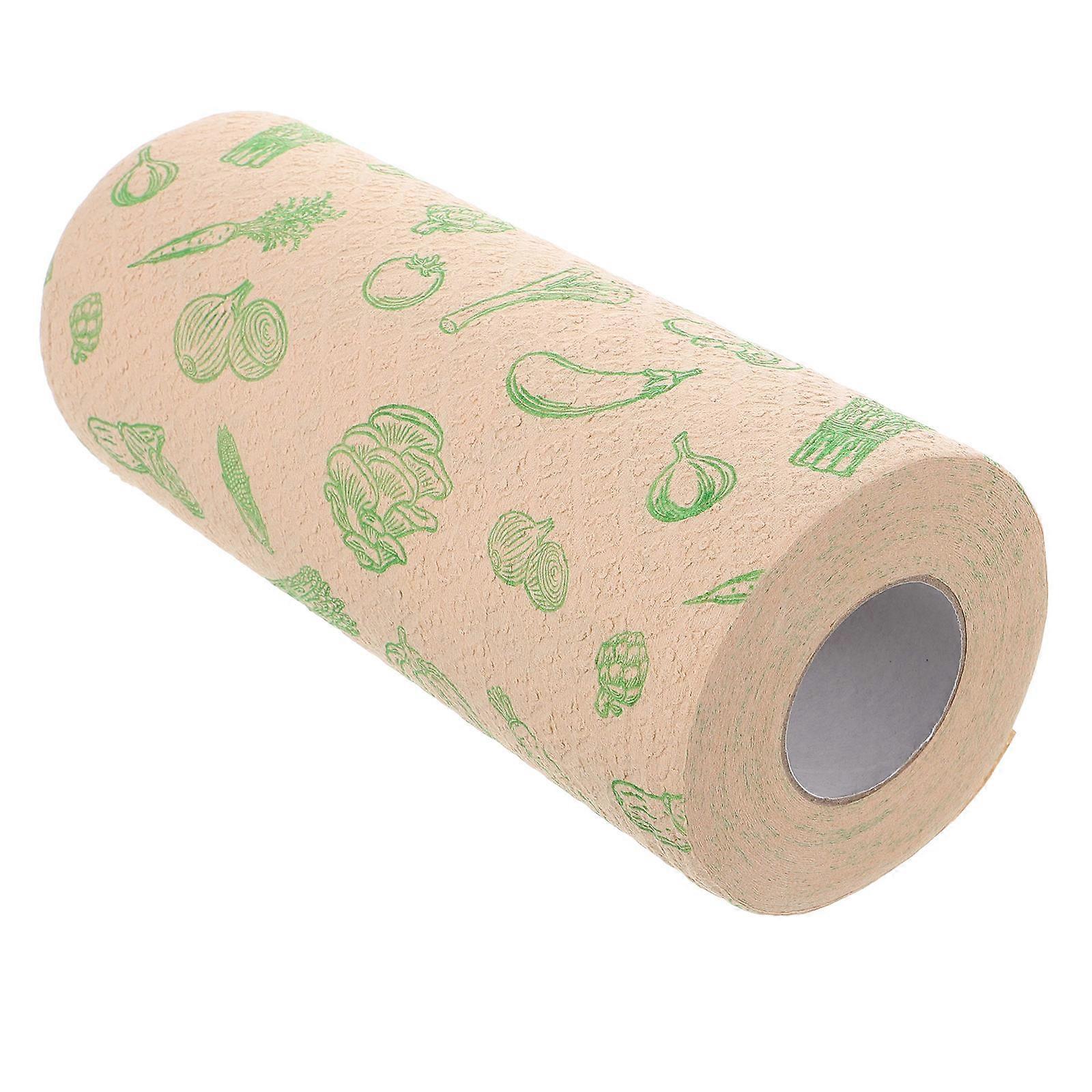 Multi Color Disposable Paper Napkins For Kitchen Use 50 Sheets Roll Designed For Easy Cleaning