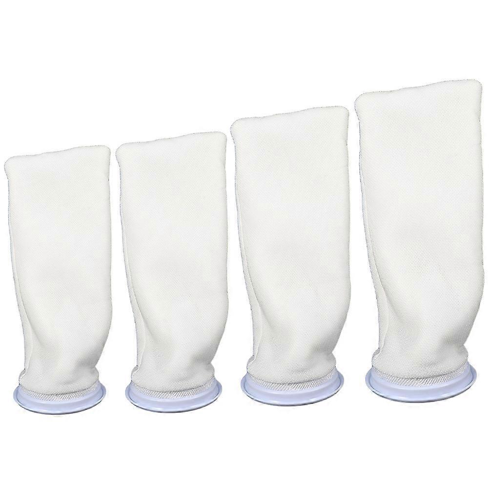 4pcs Replaceable Cotton Filter Bag Fish Tank Filter Sock Replacement Filter Pouch for Aquarium