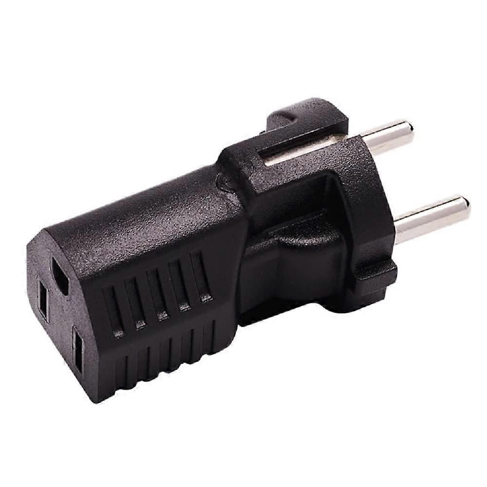EU to US Plug Adapter, CEE 7/7 Schuko to NEMA 515R, Durable Universal Power Converter