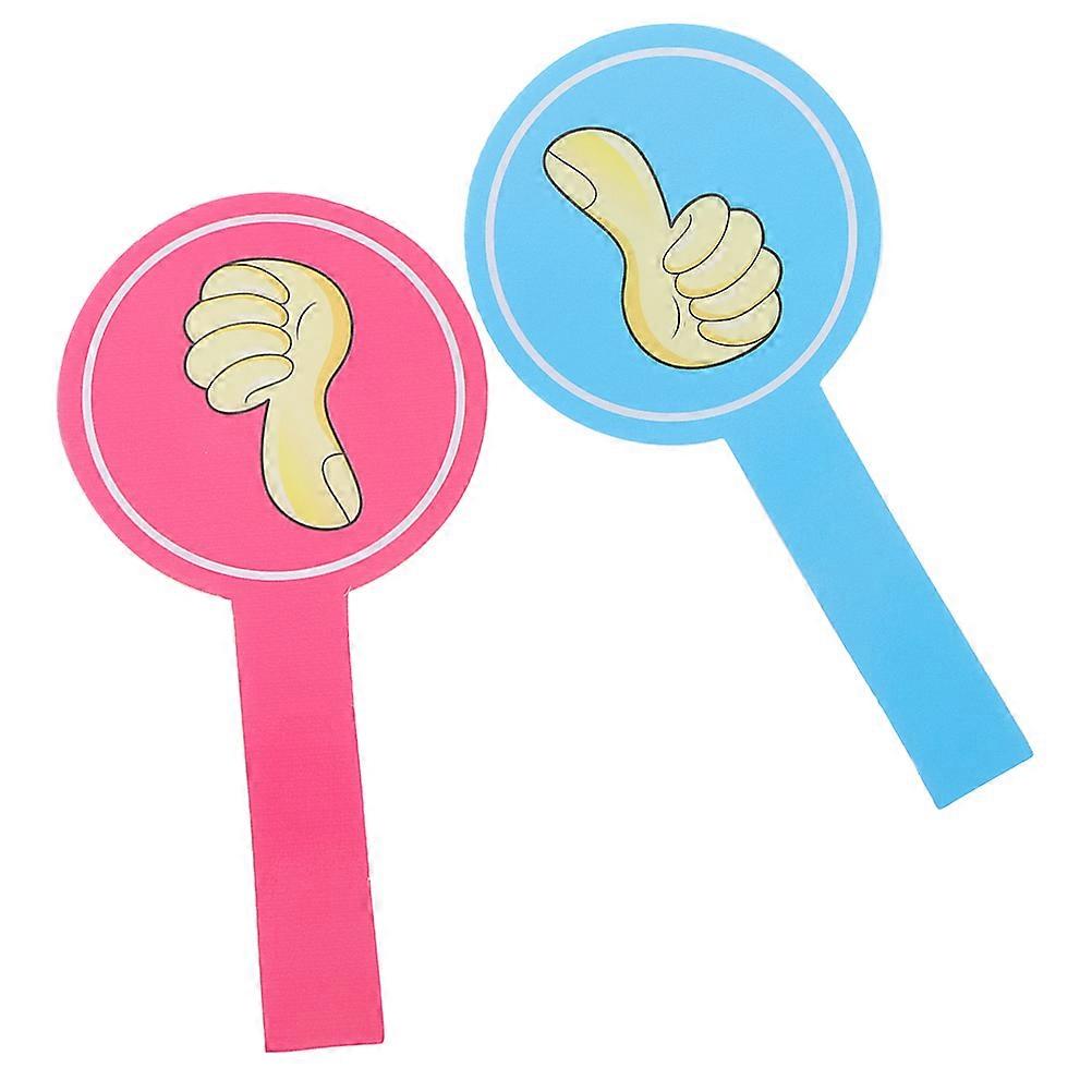 2Pcs Classroom Voting Paddles Reusable Thumbs Up Thumbs Down Tools