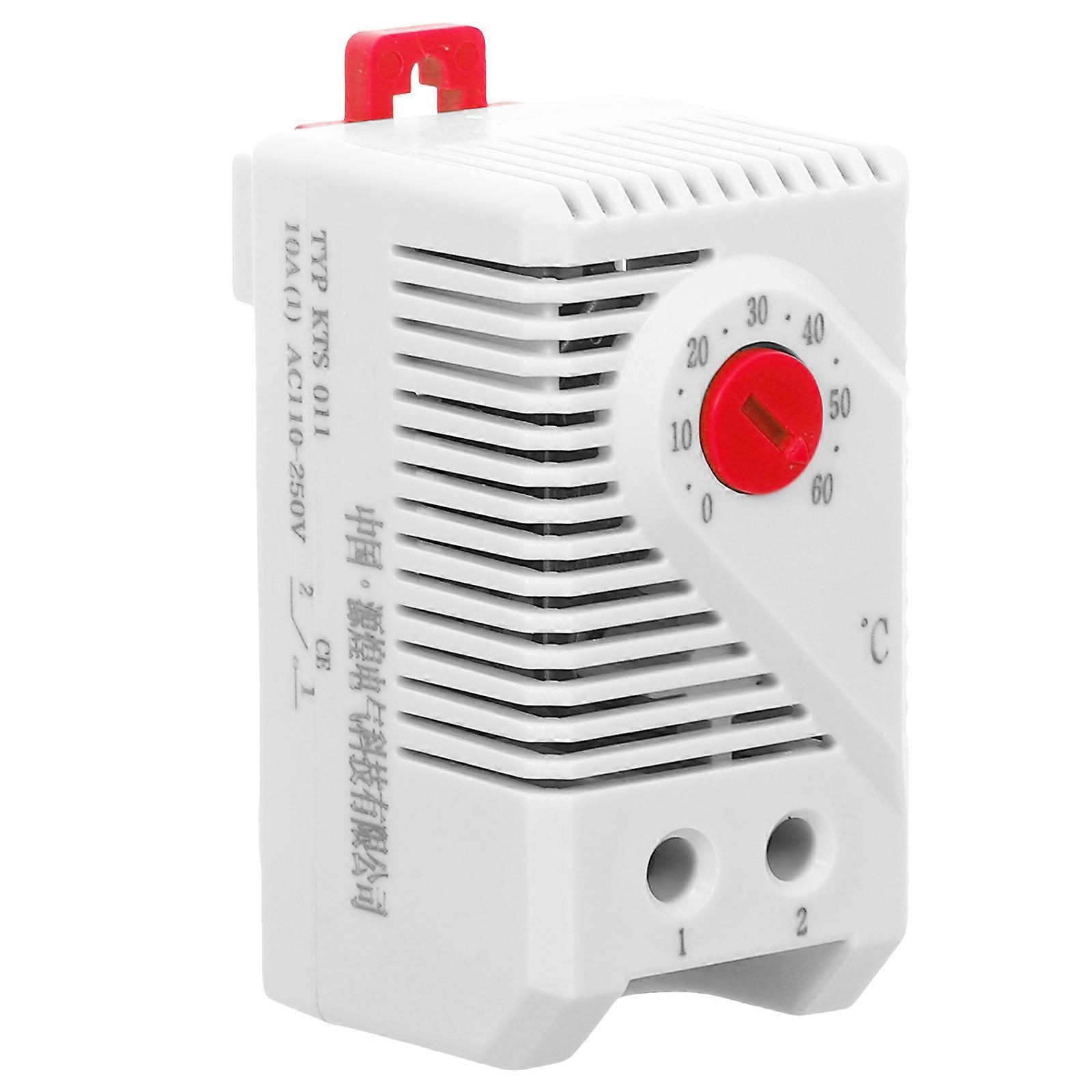 Mechanical Temperature Switch Adjustable Heating Controller Fan Filter Thermostat Energy Efficiency 2.36X1.38X1.30IN 1Pack