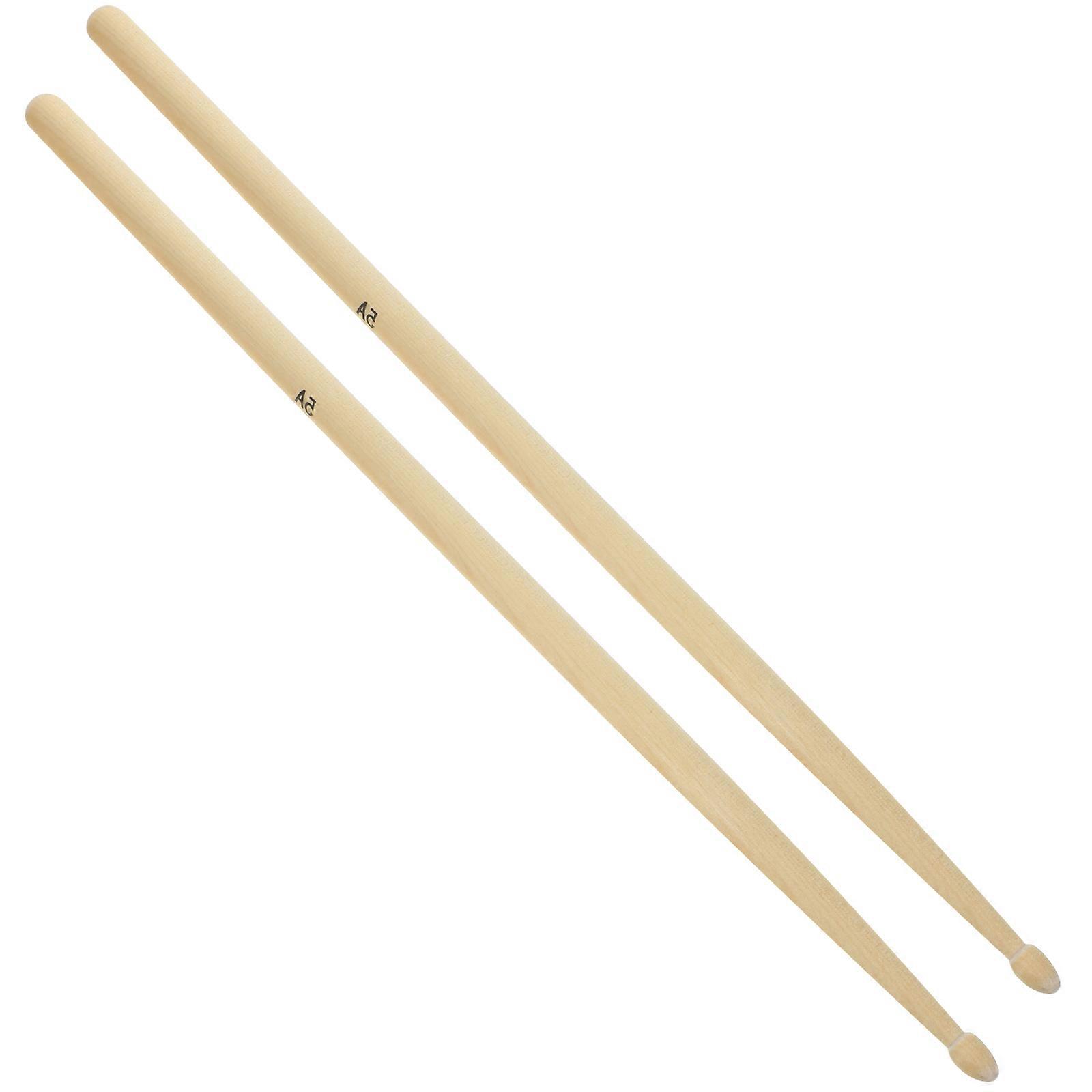 Maple Wood 5A Drumsticks For Drumsticks Suitable For Beginners And Professionals Crafted In Khaki Color For Technique Refinement 2 Pairs