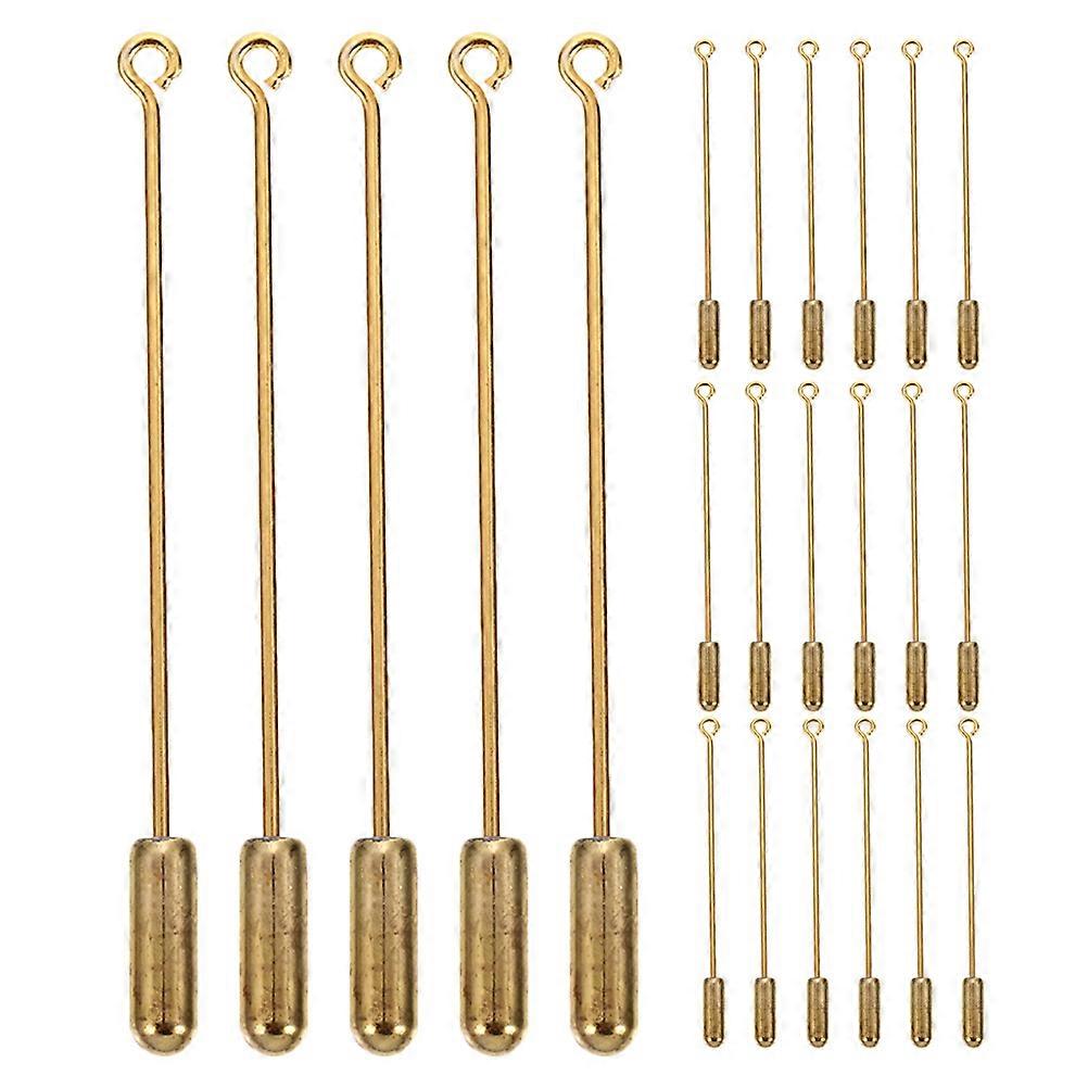 30Pcs Copper Brooch Pin Stick for DIY Use with Durable