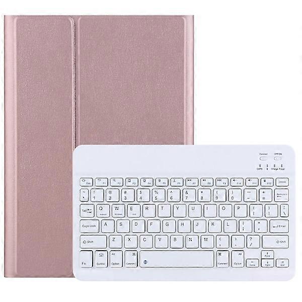 Bluetooth Keyboard Case for compatible with Lenovo Tab M10 3rd Gen (FMY) Rose Gold