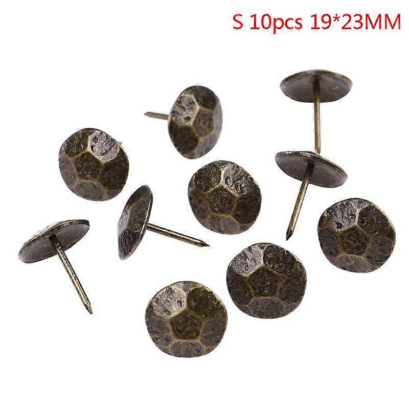 10Pcs Bronze Turtle Back Decor Upholstery Gift Box Sofa Decorative Tacks Stud
