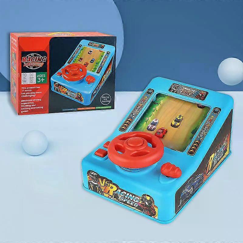 Car Race Adventure Steering Wheel Simulation Driving Game Machine Electric Simulation Car Challenge Toys