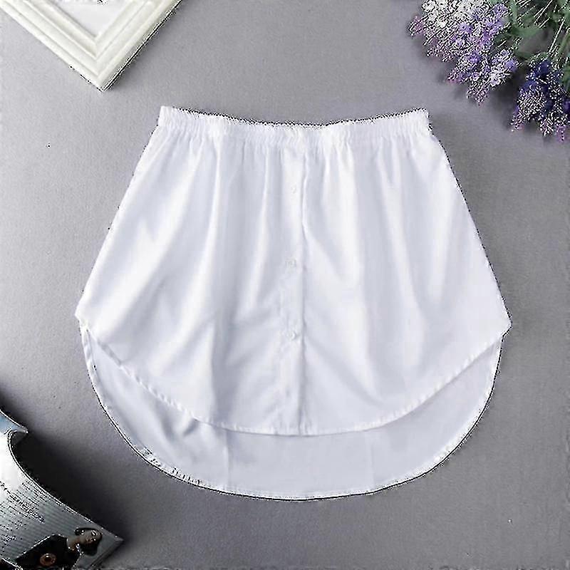 Women Fake Shirt Tail Irregular Skirt Blouse Tail Hem Detachable Mini Underskirt
