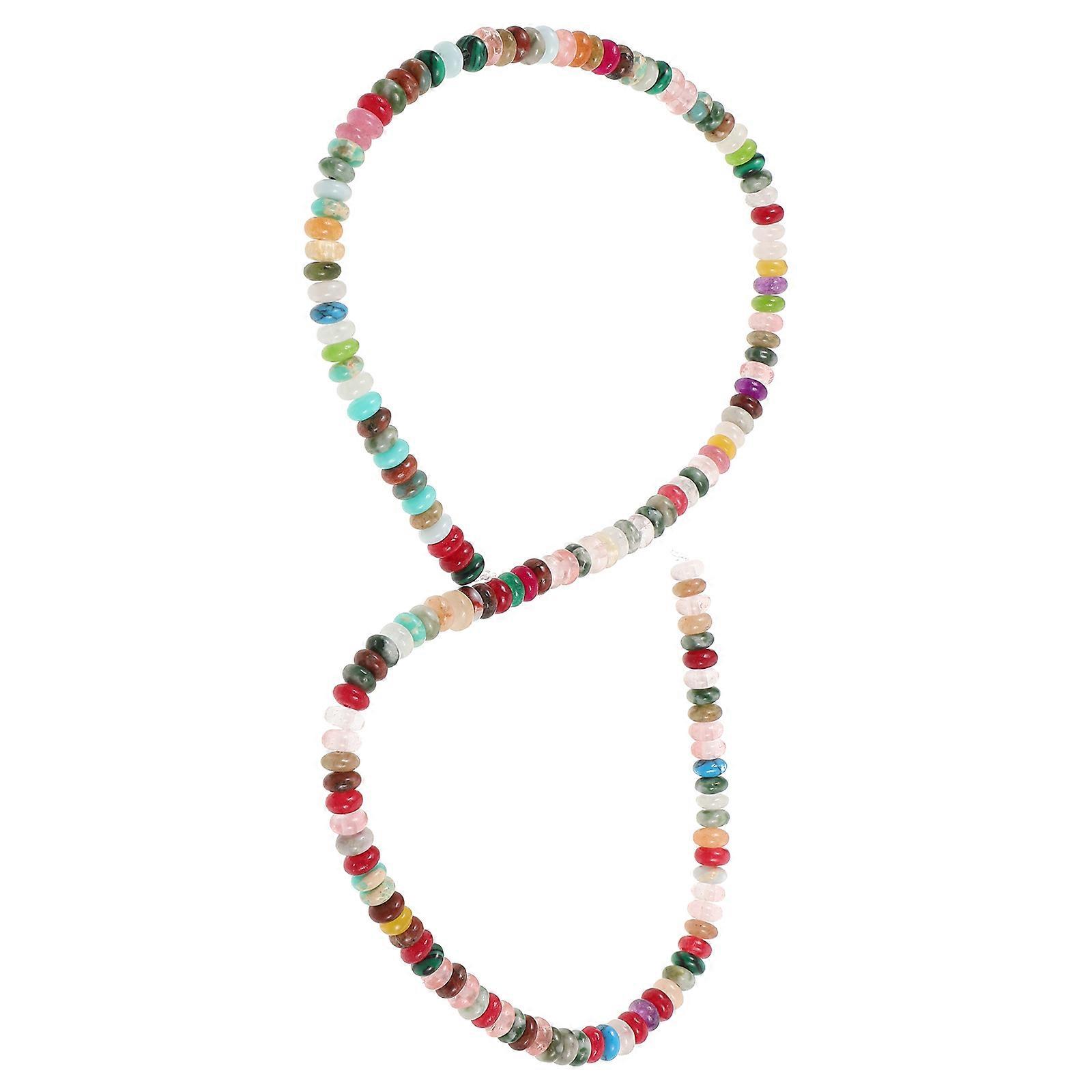 Small Stone Beads Colored Spacer Beads for DIY 1 String Jewelry Making