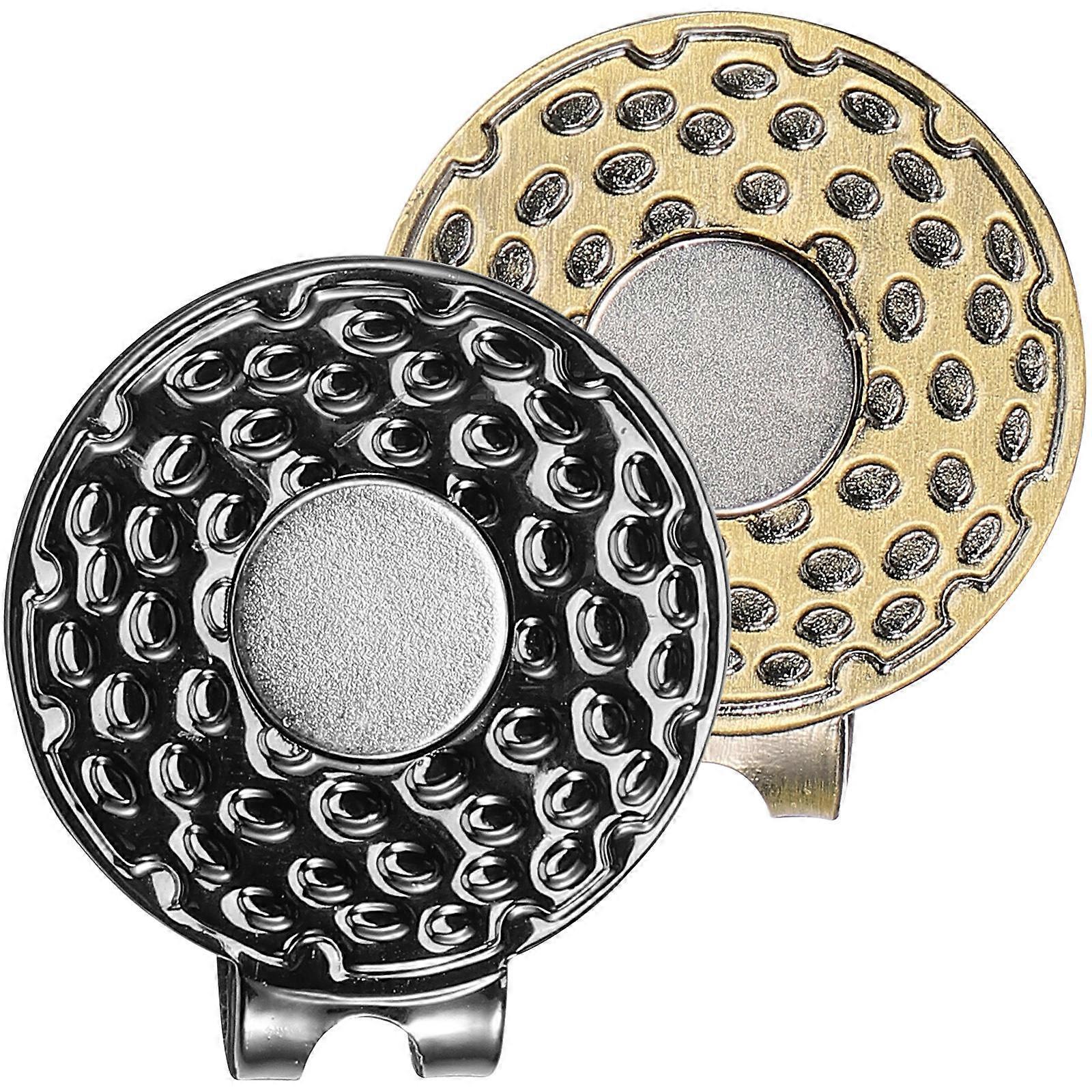 Golf Marker Hat Clip for Marking with 2Pcs Golf Ball Training Aids Set